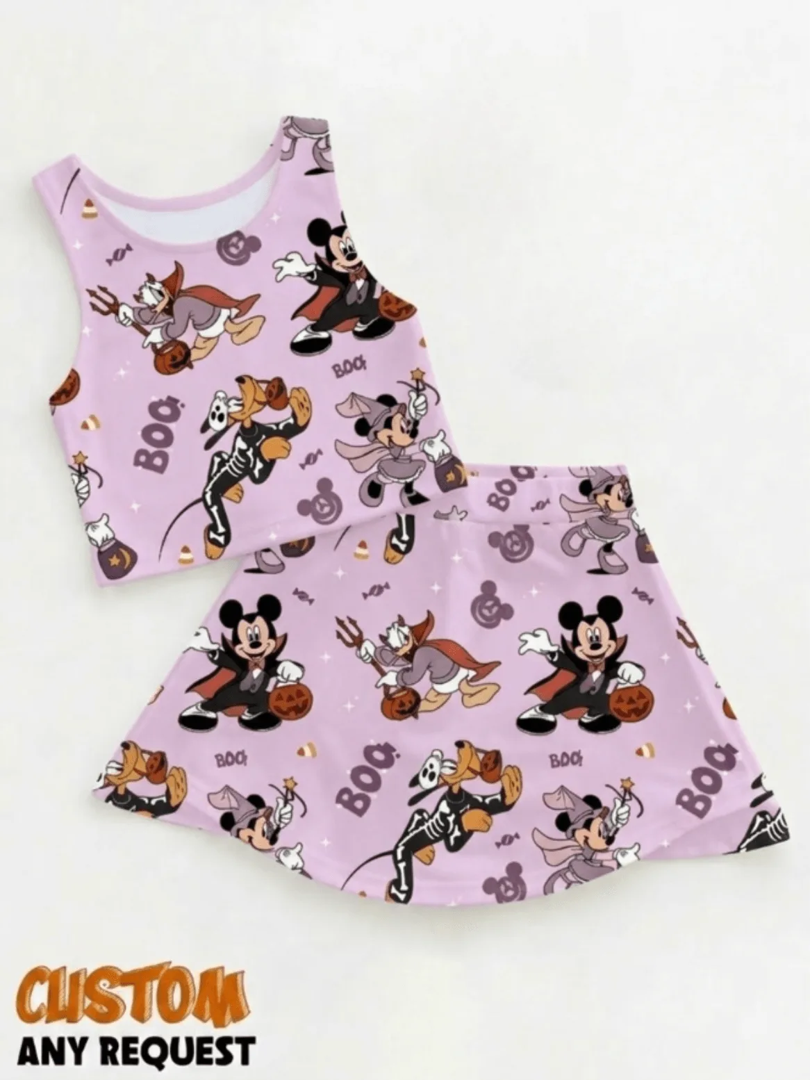 Mickey Halloween Matching Dress Set, Mom And Me Outfit, Disney Park Vacation Clothes