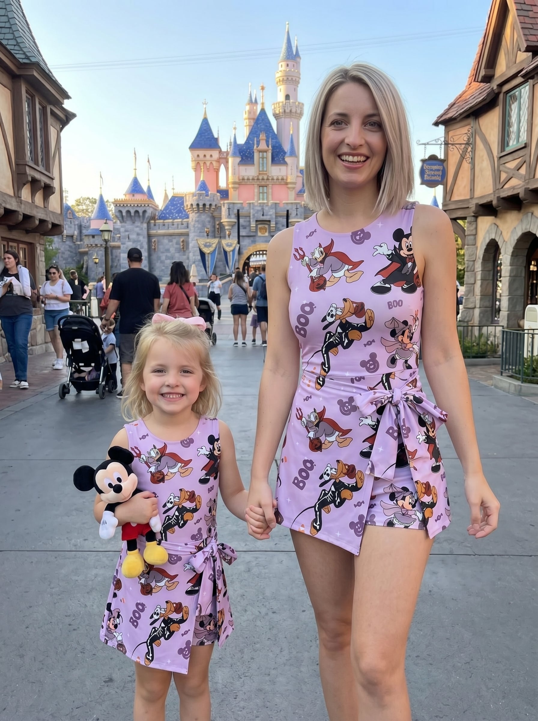 Mickey Halloween Tennis Dress Skirt, Disney Park Vacation Outfit, Mickey Halloween Skort Dress