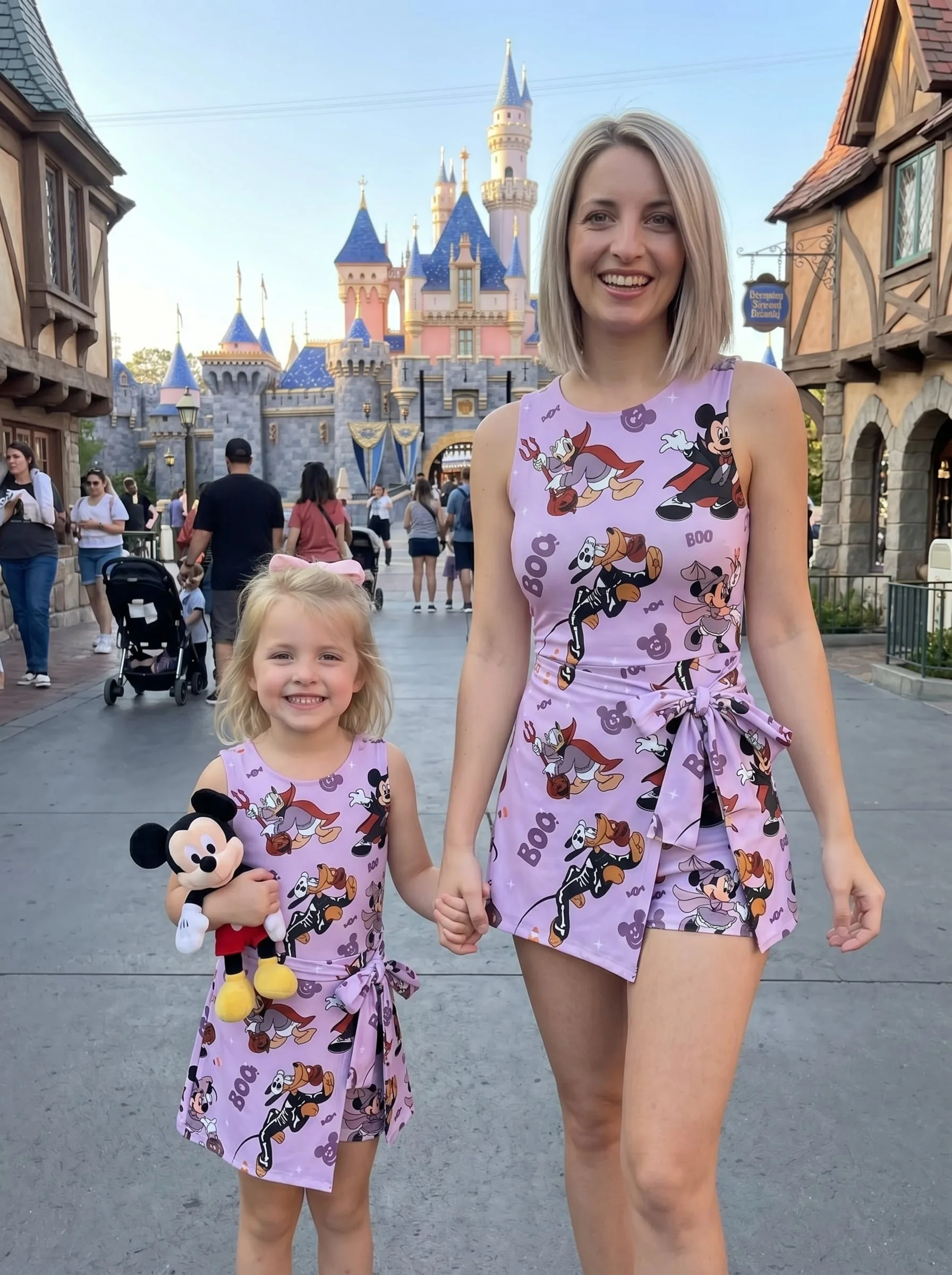 Mickey Halloween Tennis Dress Skirt, Disney Park Vacation Outfit, Mickey Halloween Skort Dress