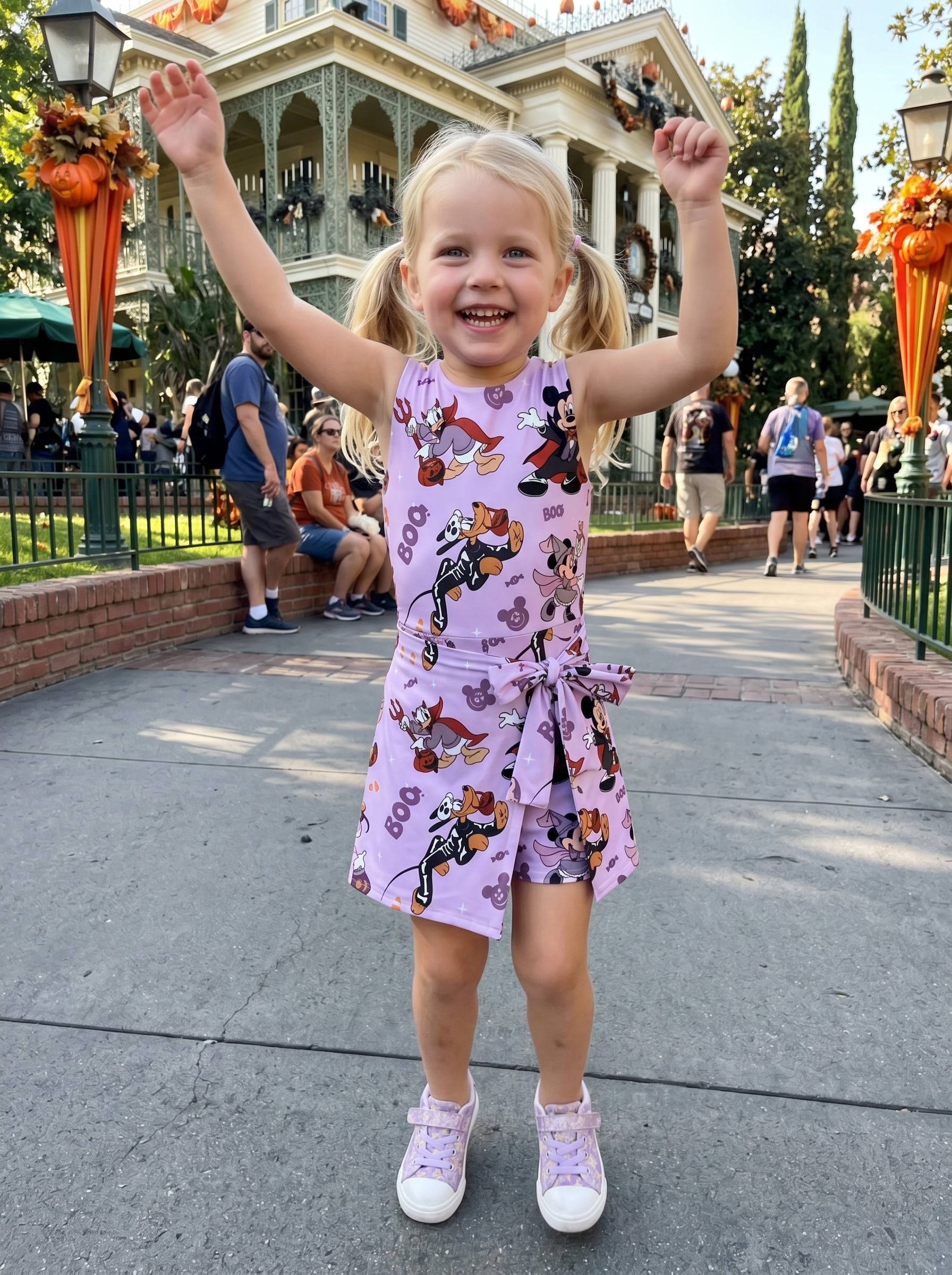 Mickey Halloween Tennis Dress Skirt, Disney Park Vacation Outfit, Mickey Halloween Skort Dress - Image 3
