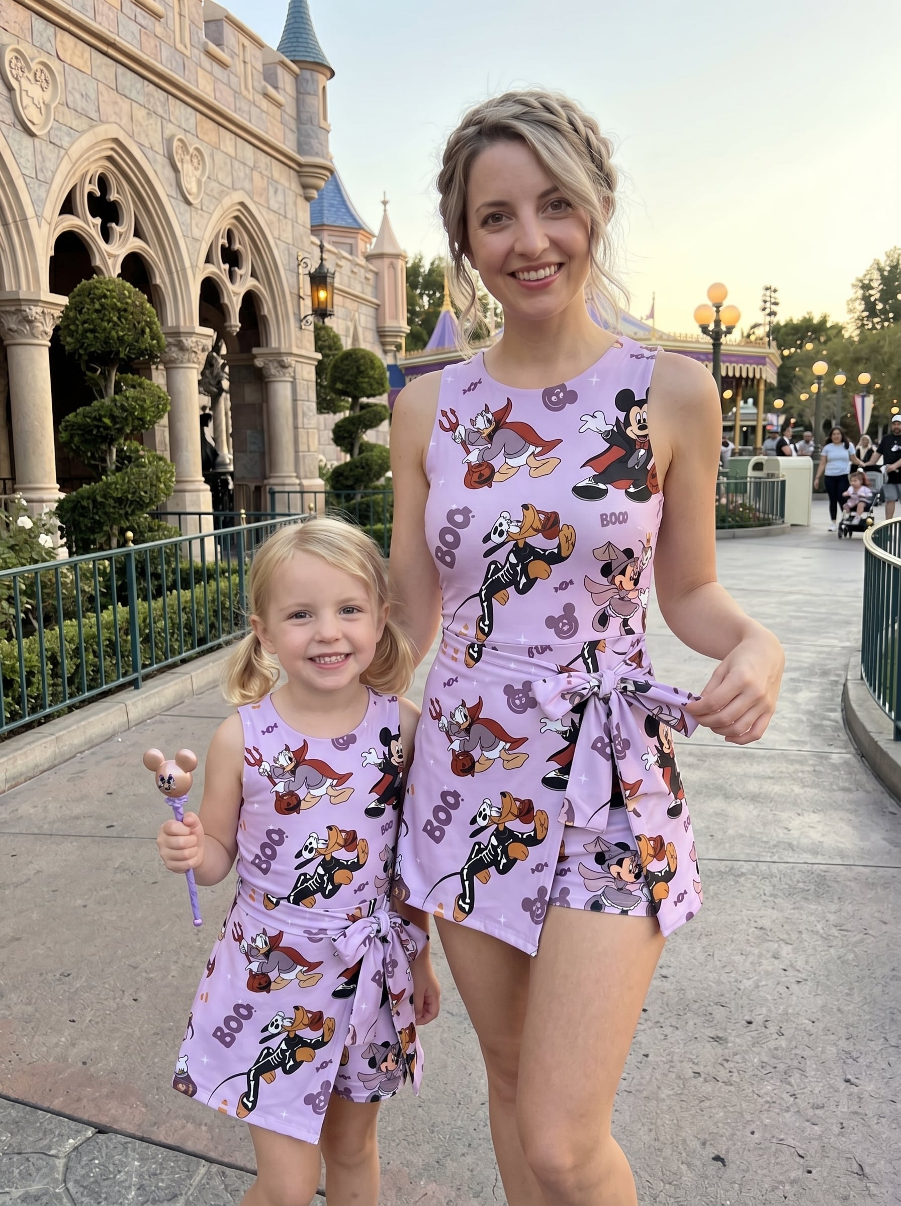 Mickey Halloween Tennis Dress Skirt, Disney Park Vacation Outfit, Mickey Halloween Skort Dress - Image 4