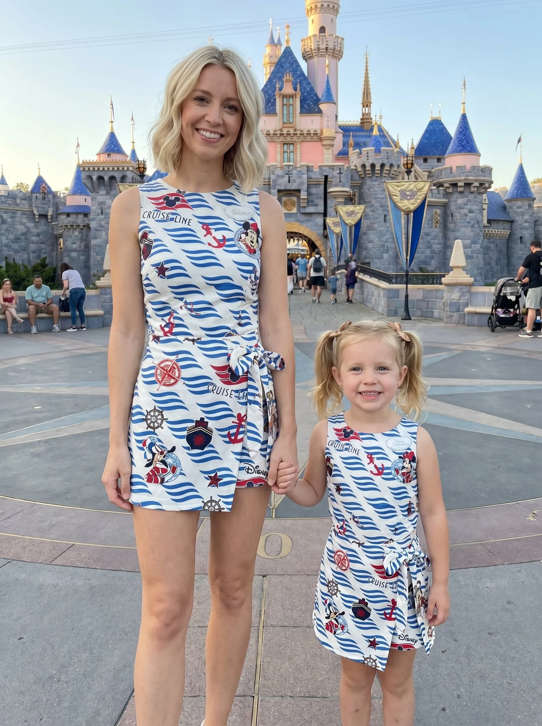 Disney Mickey Tennis Dress Cruise Activewear Set Nautical Mickey Tennis Outfit, Sailor Mickey Set Disney Cruise Gift