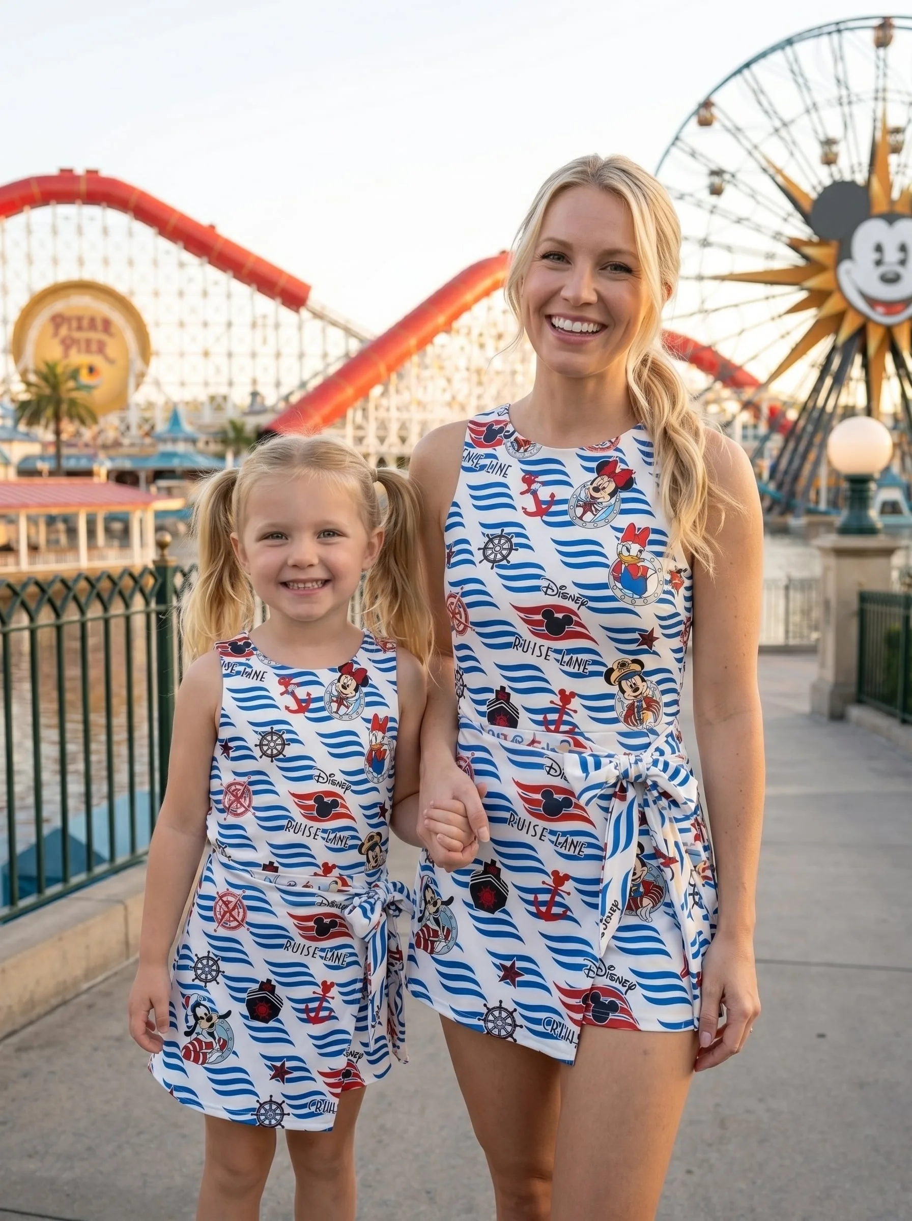 Disney Mickey Tennis Dress Cruise Activewear Set Nautical Mickey Tennis Outfit, Sailor Mickey Set Disney Cruise Gift - Image 4