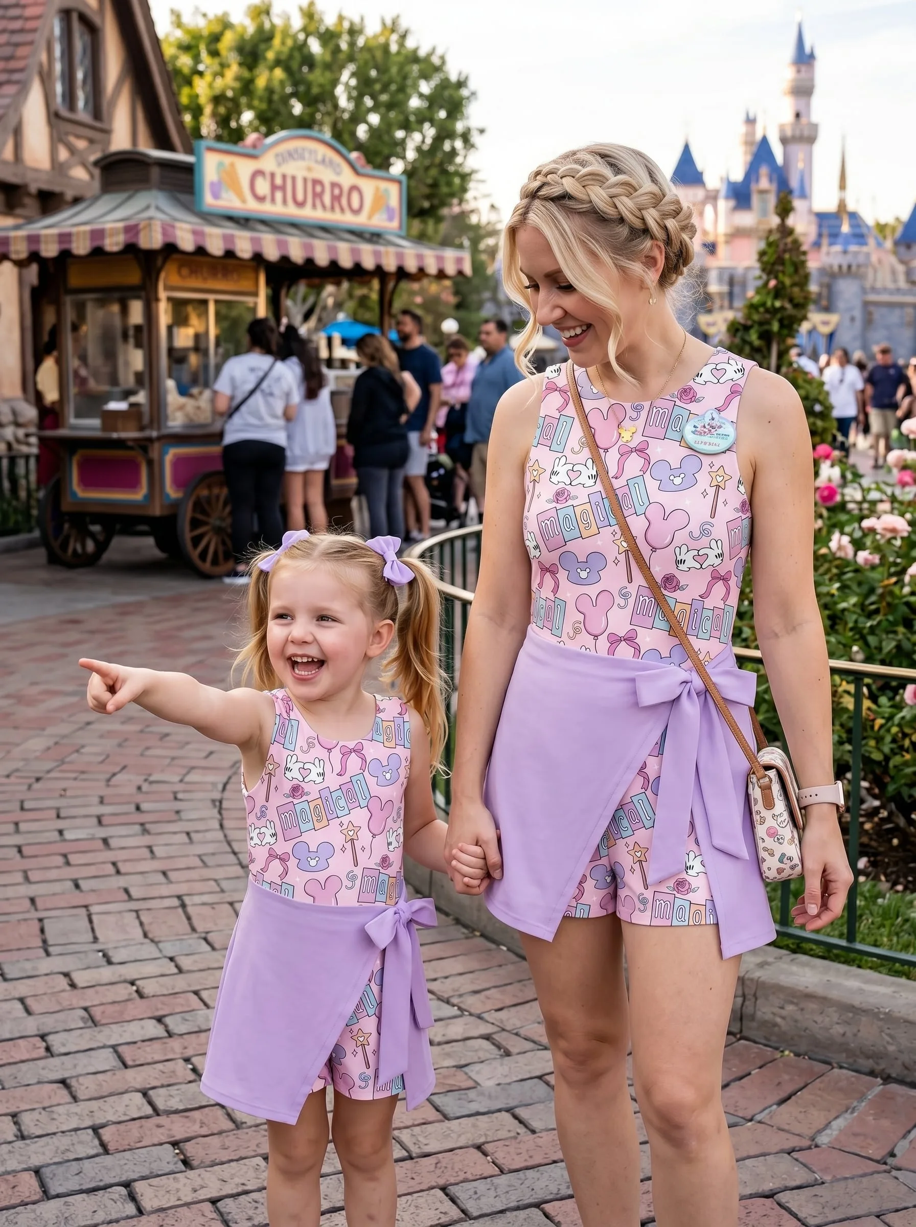 Coquette Disney Tennis Dress, Mickey Ears Bow Disneyland Vacation Outfit - Image 2