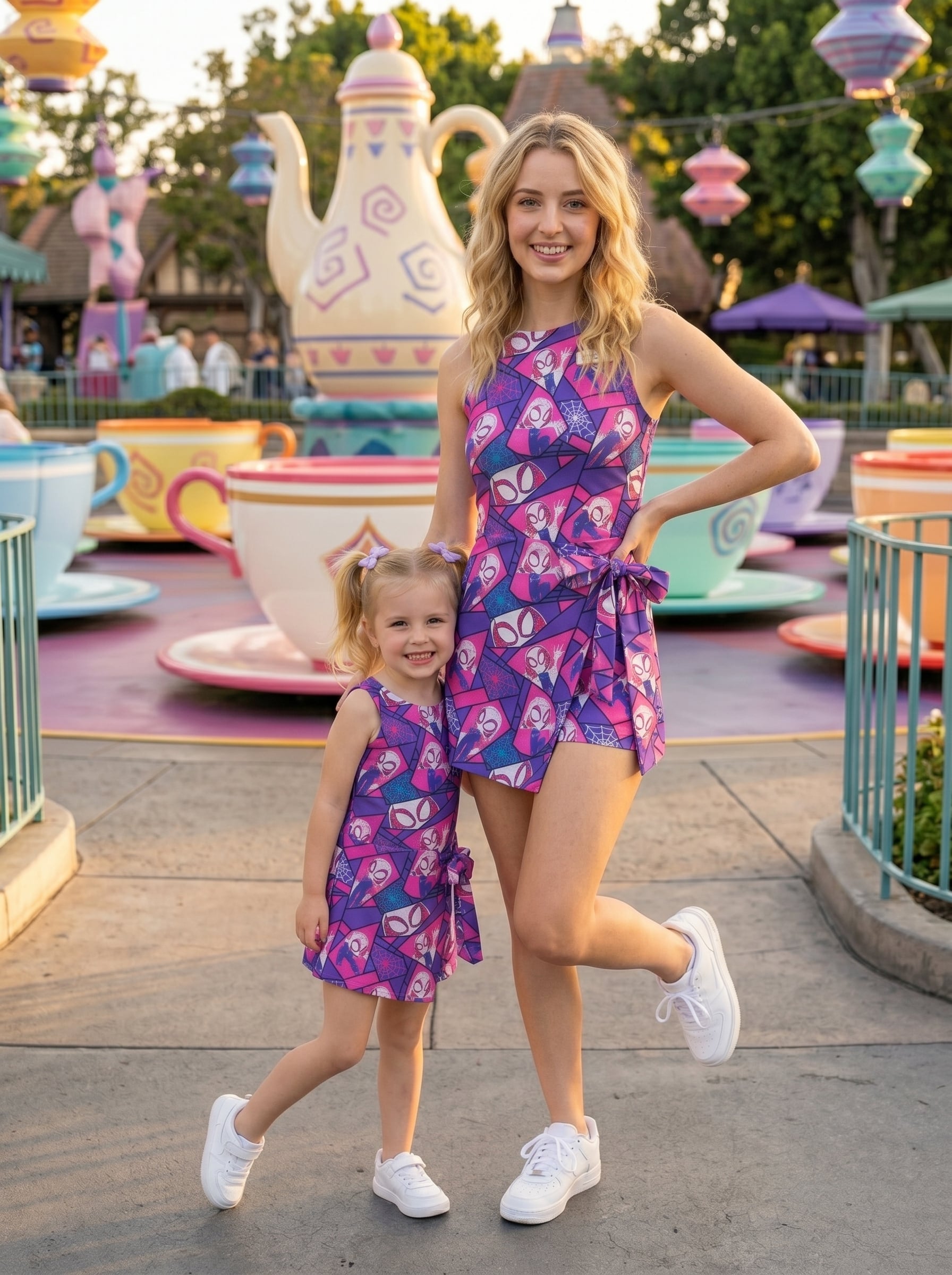 Gwen Stacy Spidey Tennis Dress Skirt, Pink Spider Hero Athletic Dress - Image 5