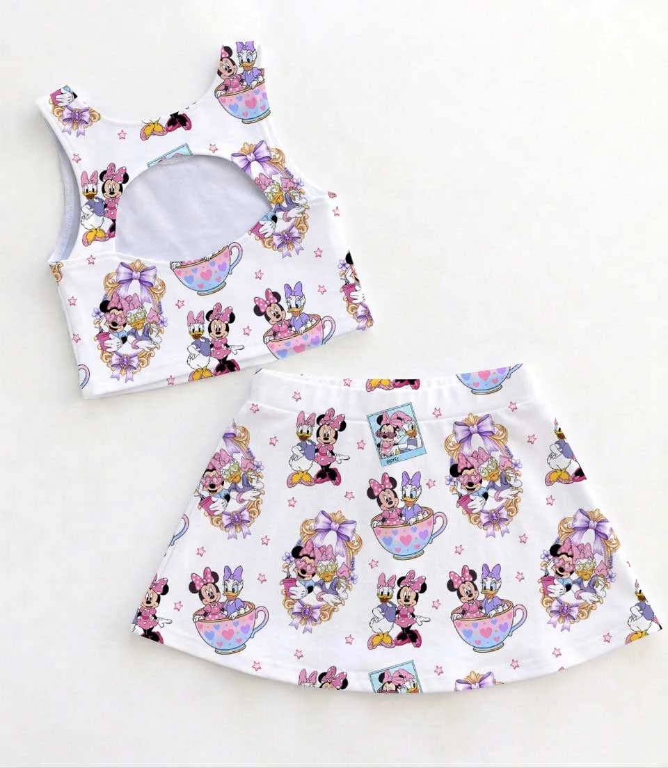 Disney Minnie Mouse & Daisy Duck Tea Party Matching Mom and Me Dress Set, Family Vacation Theme Park Outfit - Image 2