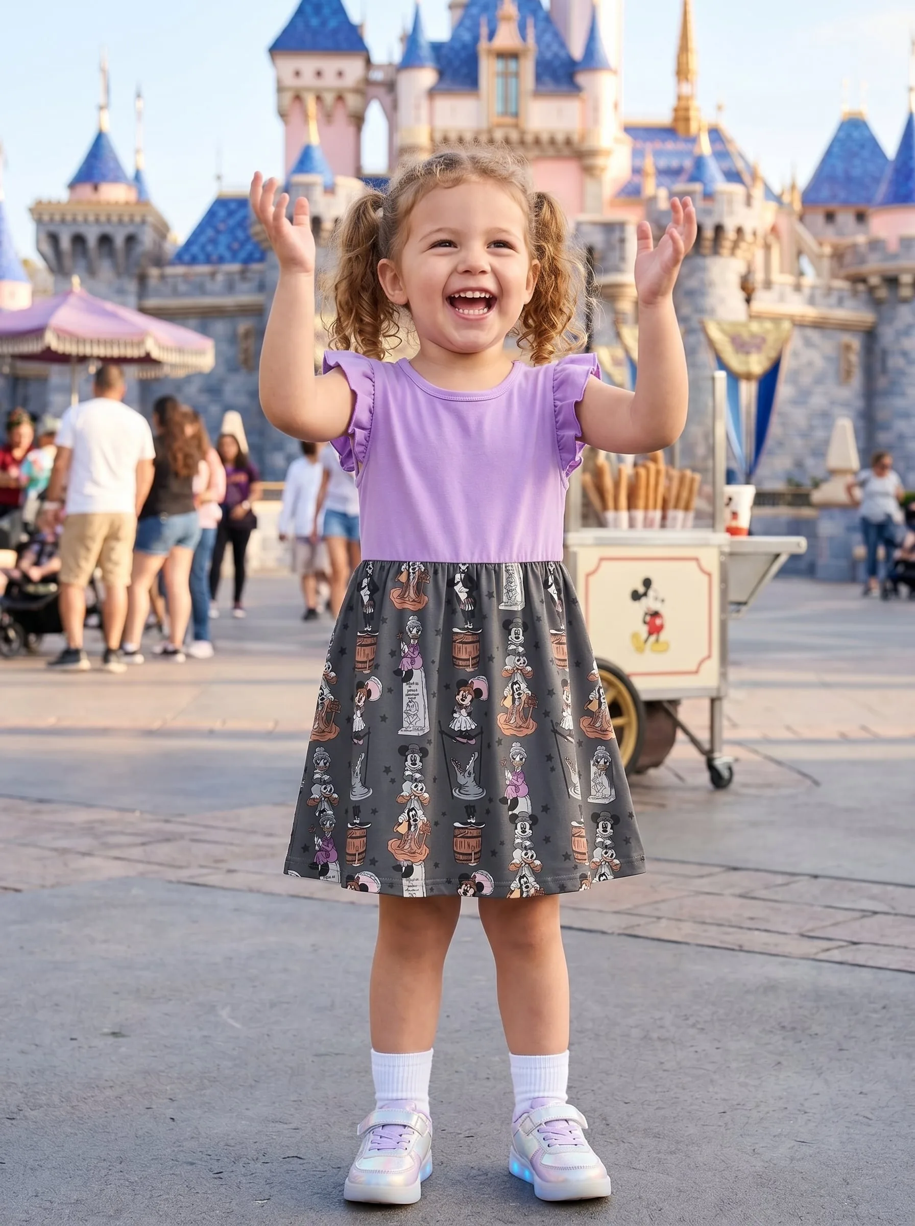 Haunted Mansion Twirl Dress, Disney Parks Outfit for Girls, Disney Halloween Dress - Image 3