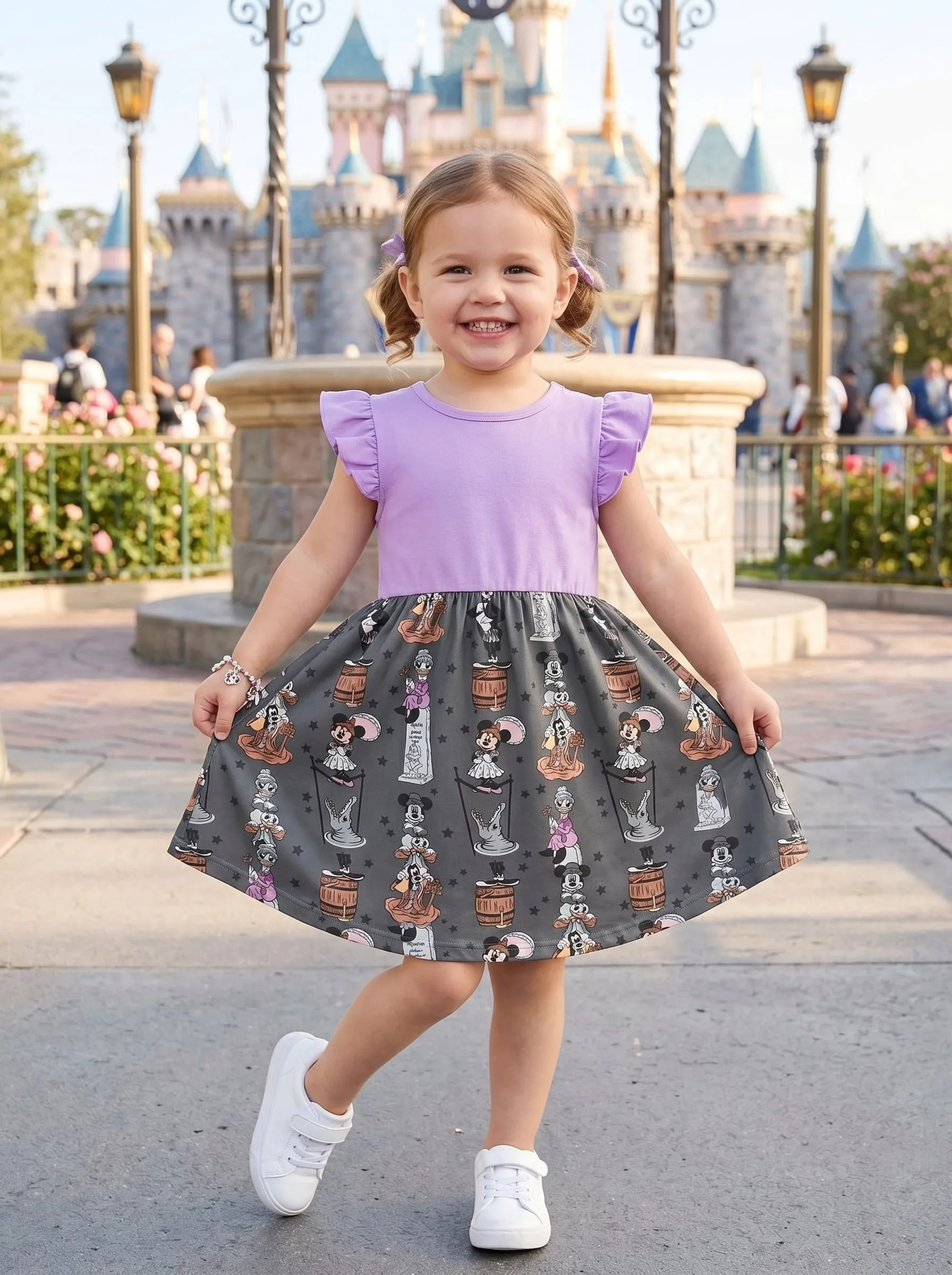 Haunted Mansion Twirl Dress, Disney Parks Outfit for Girls, Disney Halloween Dress