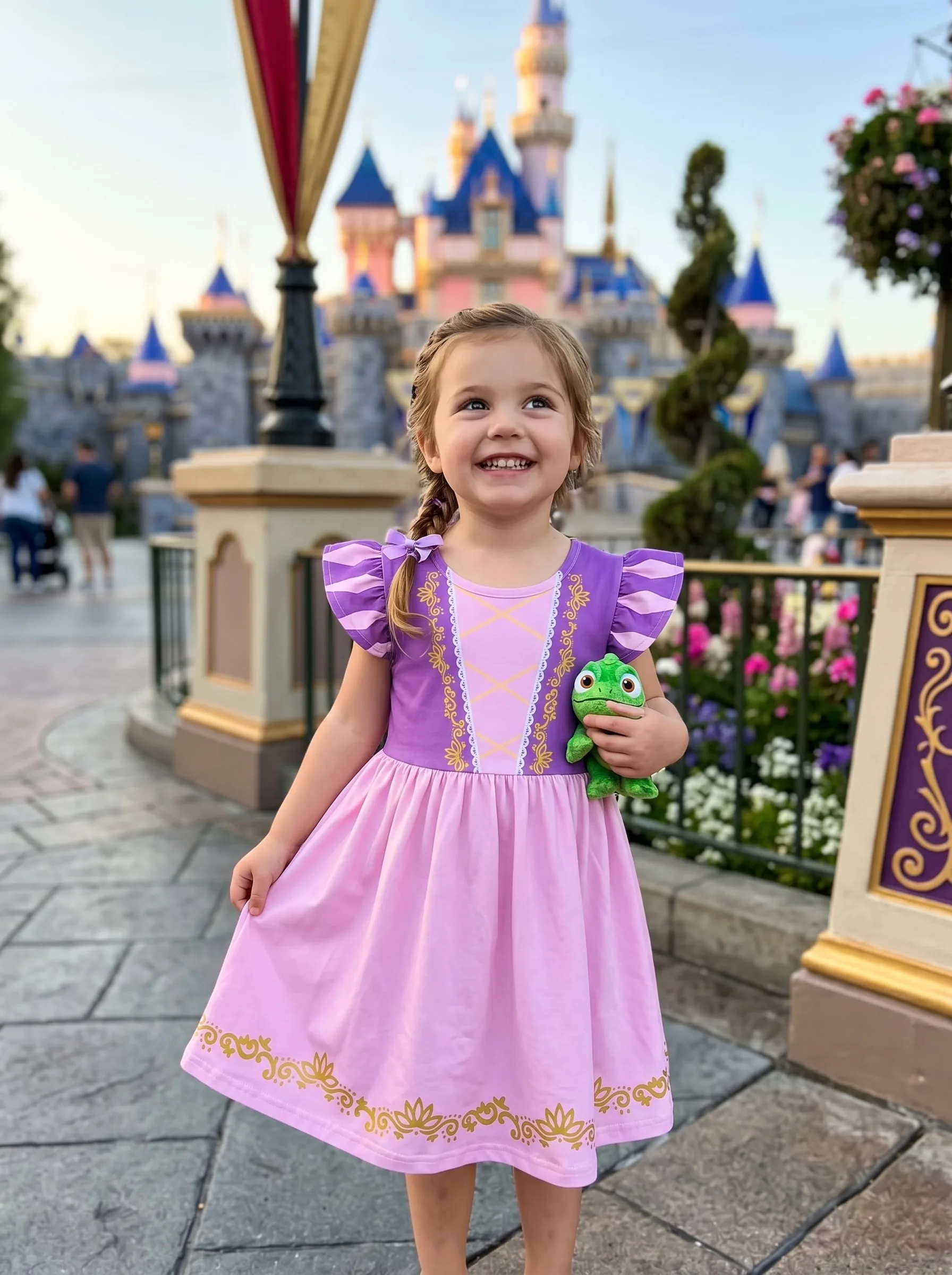 Rapunzel Twirl Dress, Disney Parks Outfit for Girls, Princess Rapunzel Dress