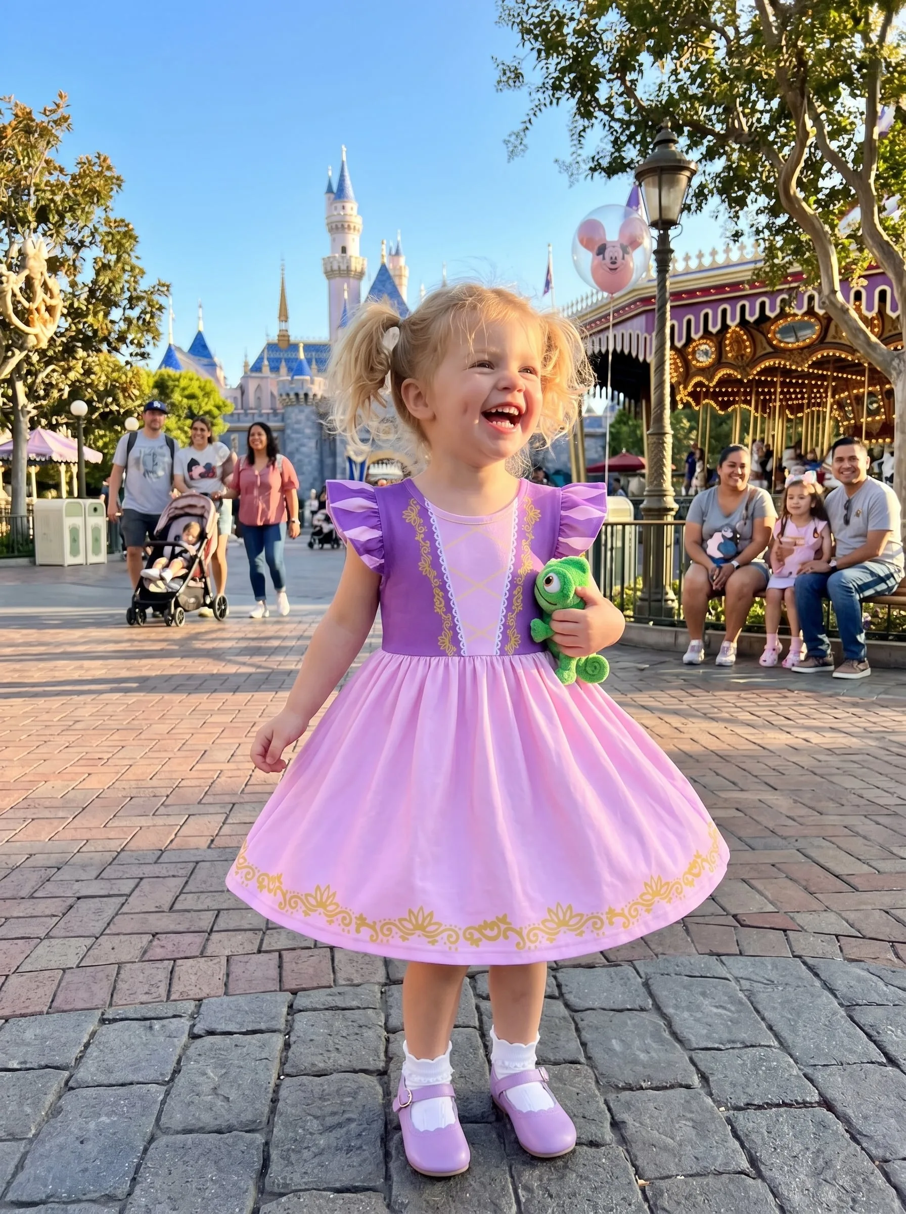 Rapunzel Twirl Dress, Disney Parks Outfit for Girls, Princess Rapunzel Dress - Image 2