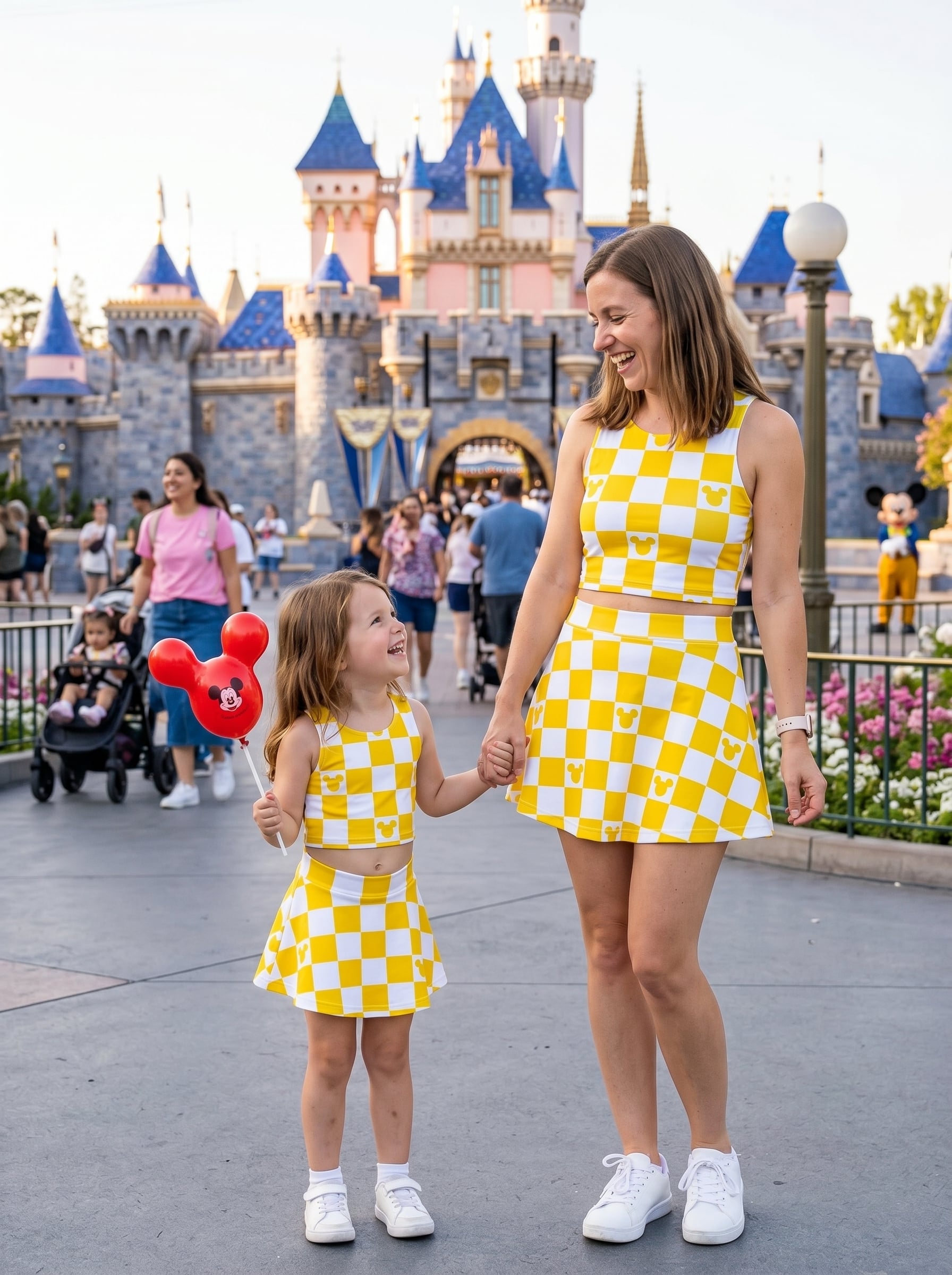 Mickey Monogram Activewear Set Disney Classic Dress Athletic Set, Minimalist Mickey Workout Outfit Set - Image 4