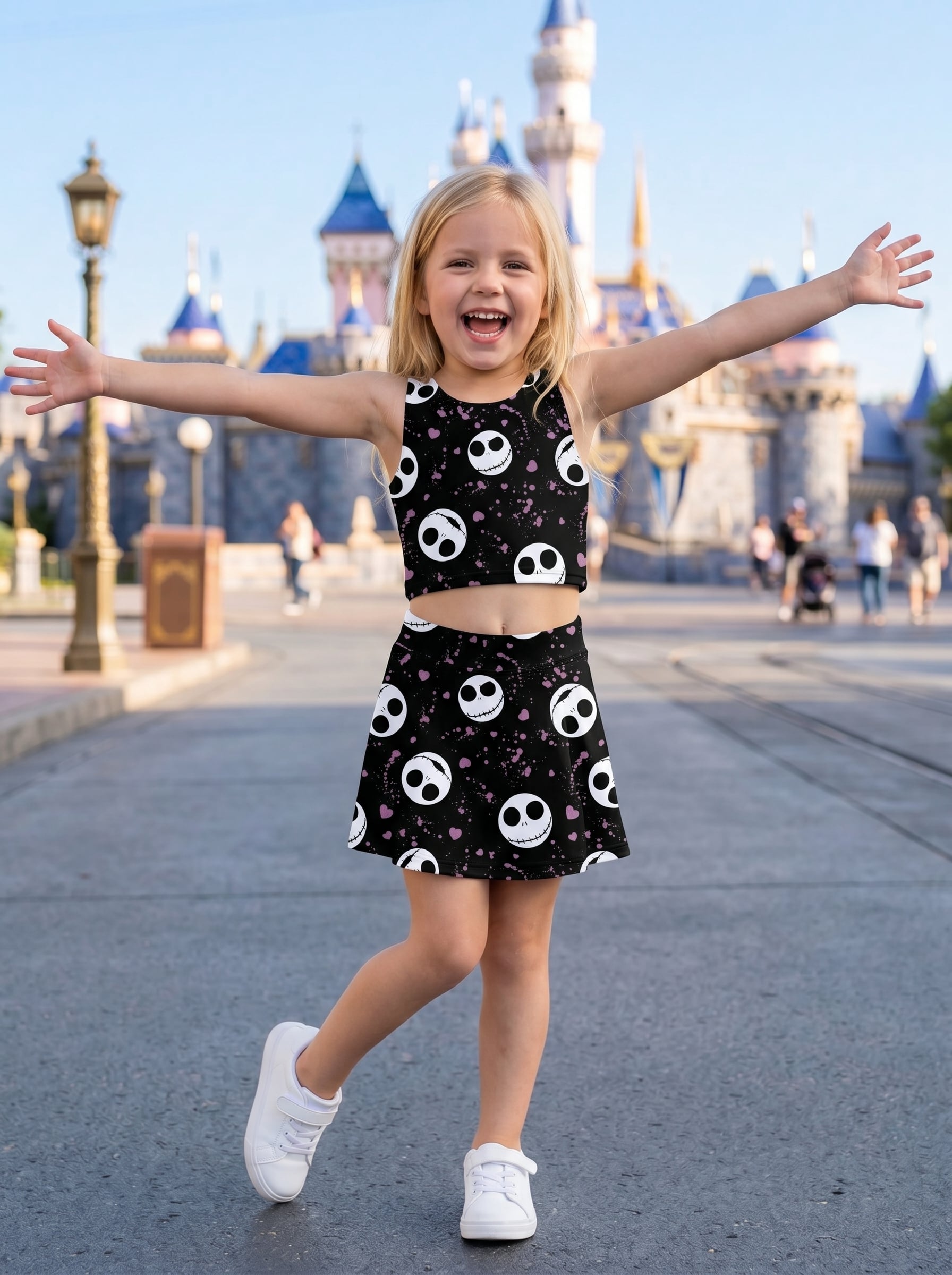Nightmare Before Christmas Jack Sally Set Dress, Disneyland Halloween Outfit Magic Kingdom Dress Set - Image 2