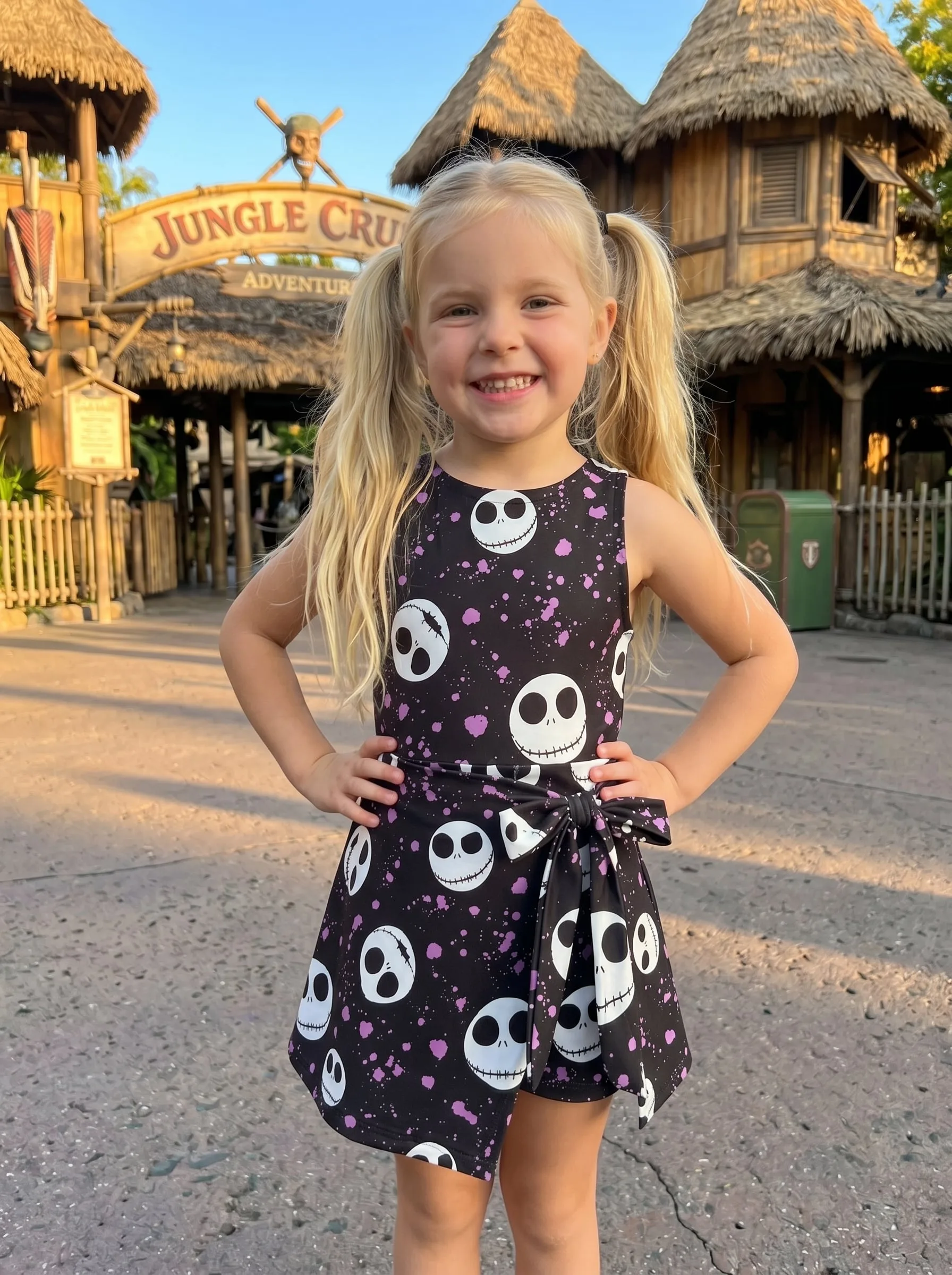 Nightmare Before Christmas Jack Sally Tennis Dress Skirt Disneyland Halloween Outfit, Magic Kingdom Dress Set - Image 3