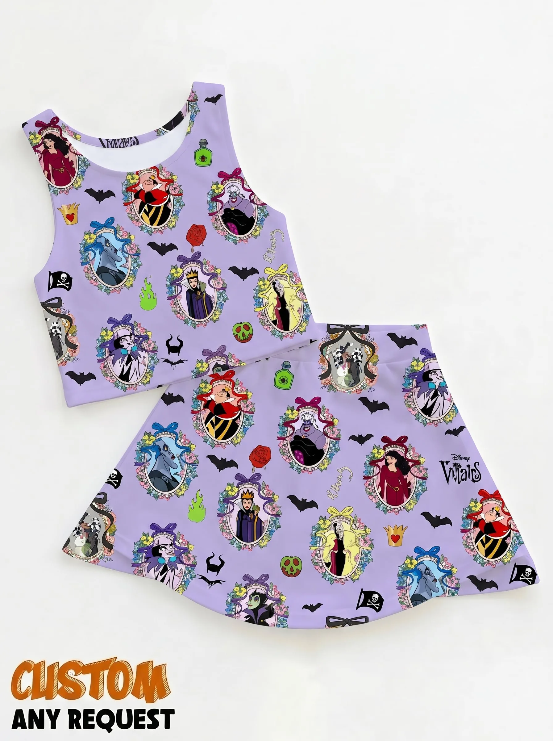 Disney Villains Matching Dress Set, Mom And Me Outfit, Disney Park Vacation Clothes