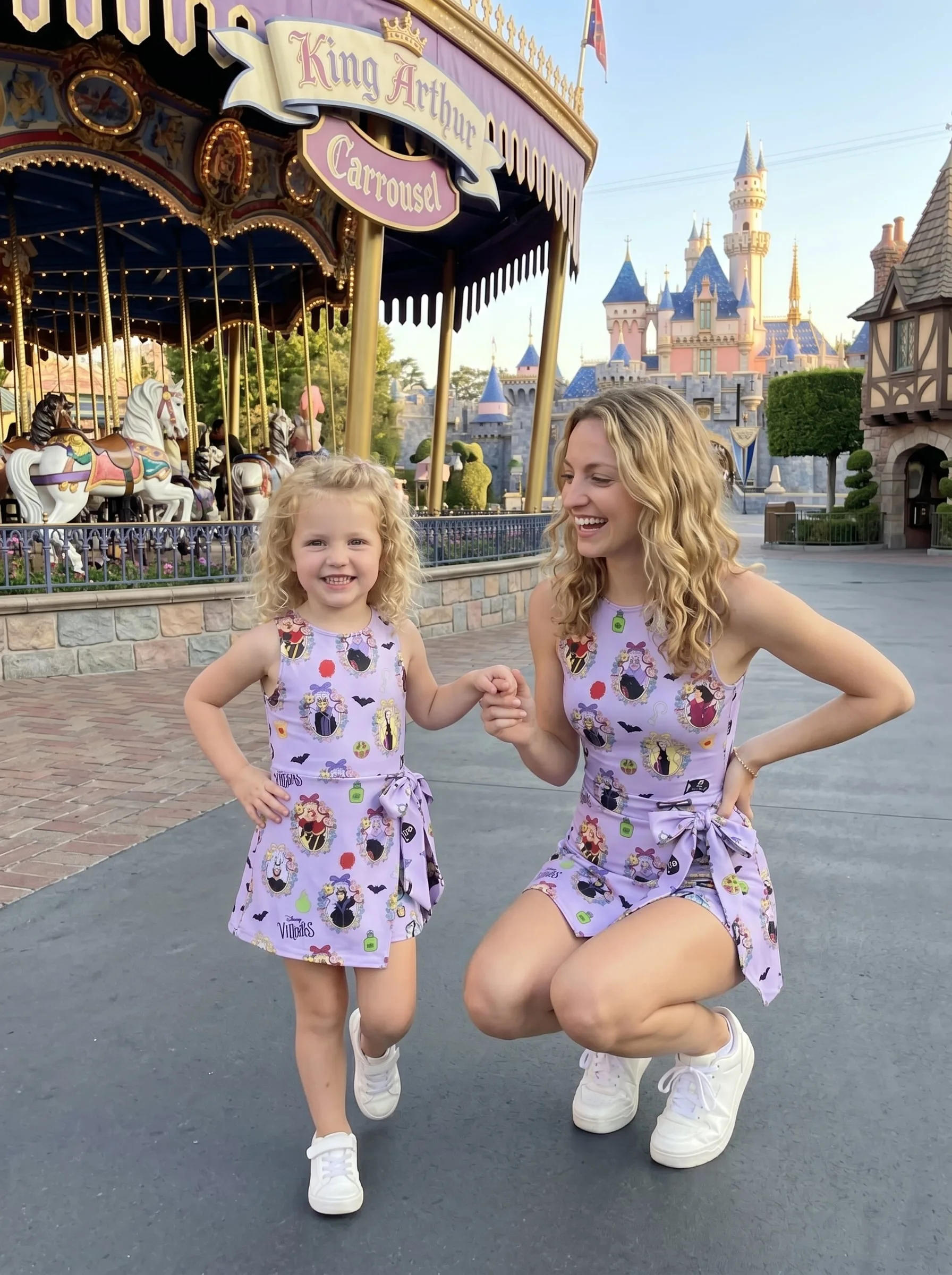 Disney Villains Tennis Dress Skirt, Disney Park Vacation Outfit, Disney Villains Skort Dress - Image 4
