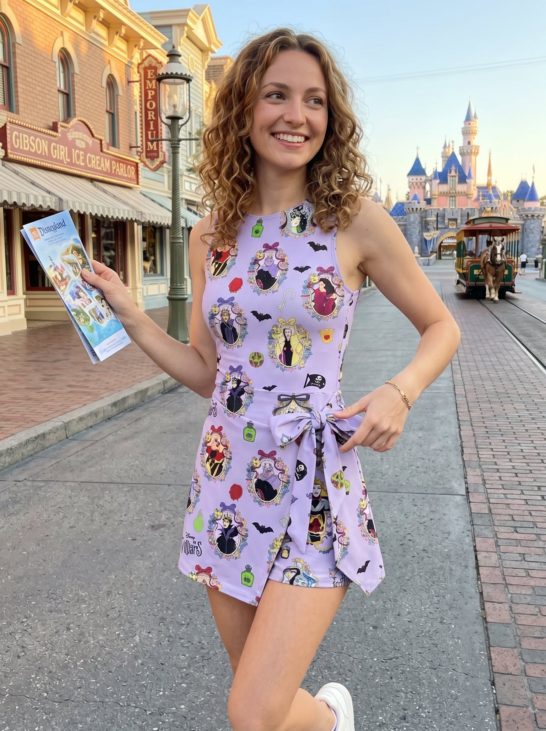 Disney Villains Tennis Dress Skirt, Disney Park Vacation Outfit, Disney Villains Skort Dress - Image 3