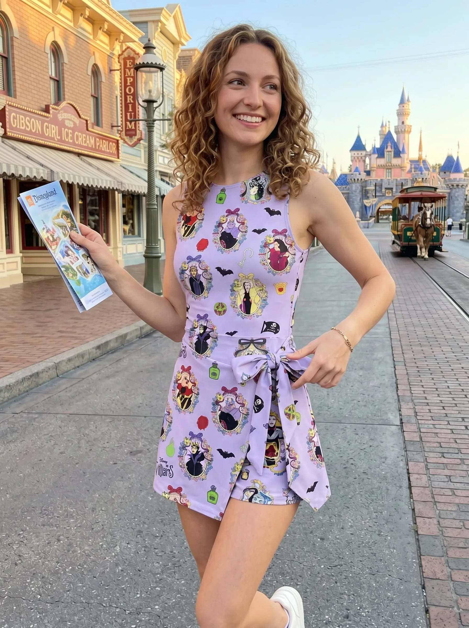 Disney Villains Tennis Dress Skirt, Disney Park Vacation Outfit, Disney Villains Skort Dress - Image 3