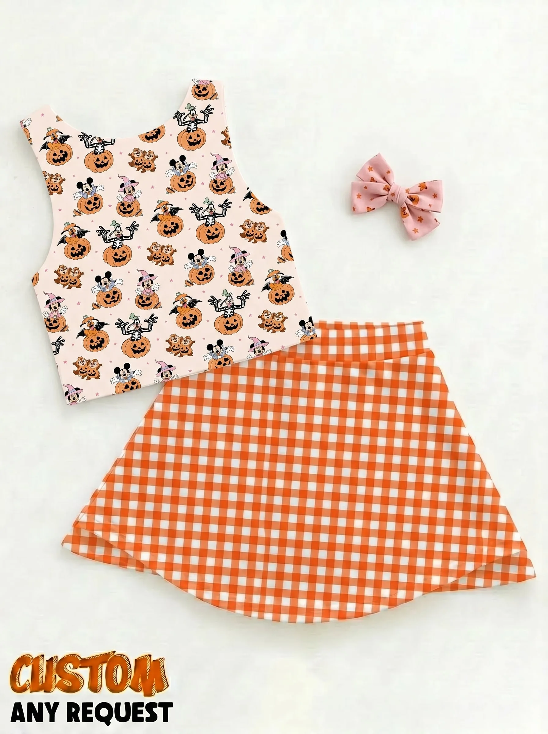 Halloween Mickey & Friends Matching Dress Set, Mom And Me Outfit, Disney Park Vacation Clothes