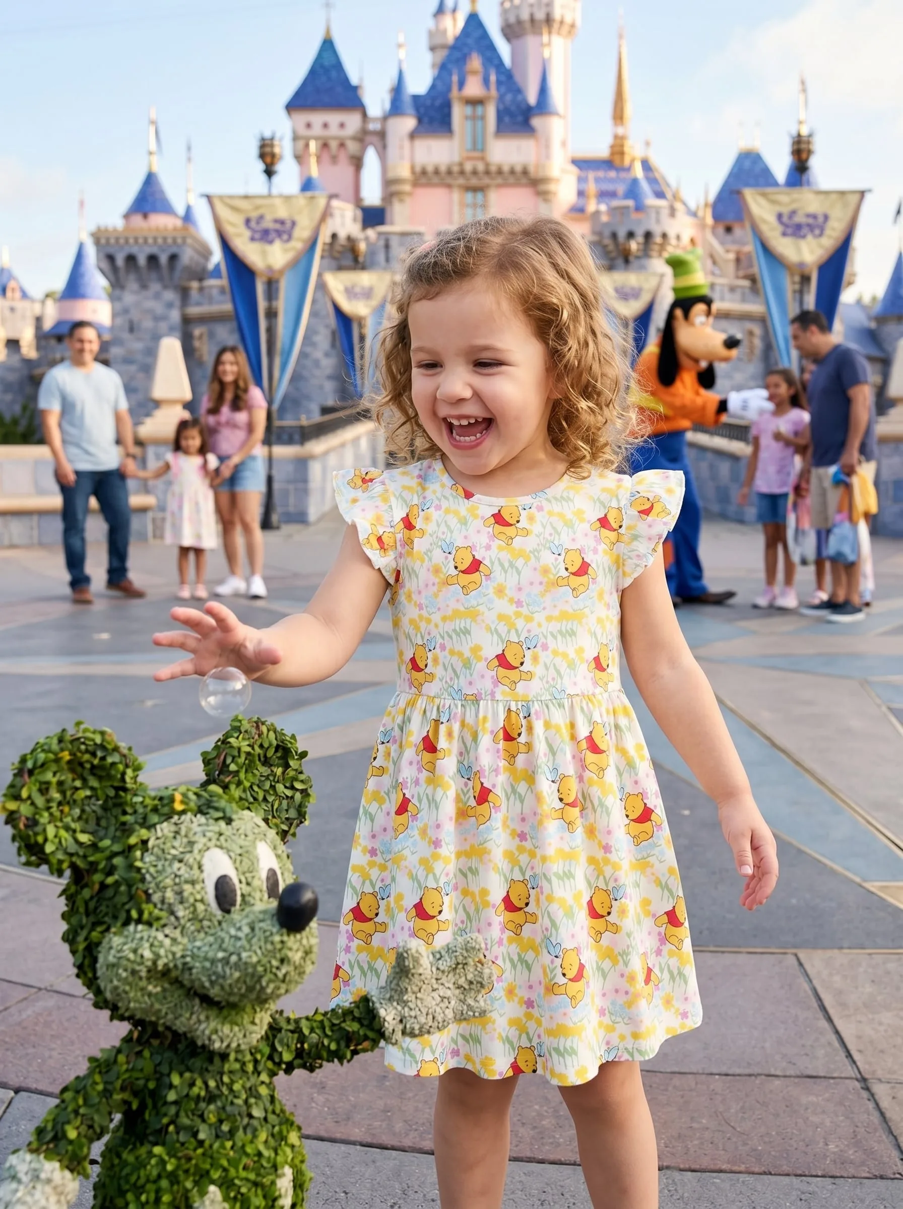 Winnie The Pooh Twirl Dress, Disney Parks Outfit for Girls, Winnie The Pooh Dress - Image 4