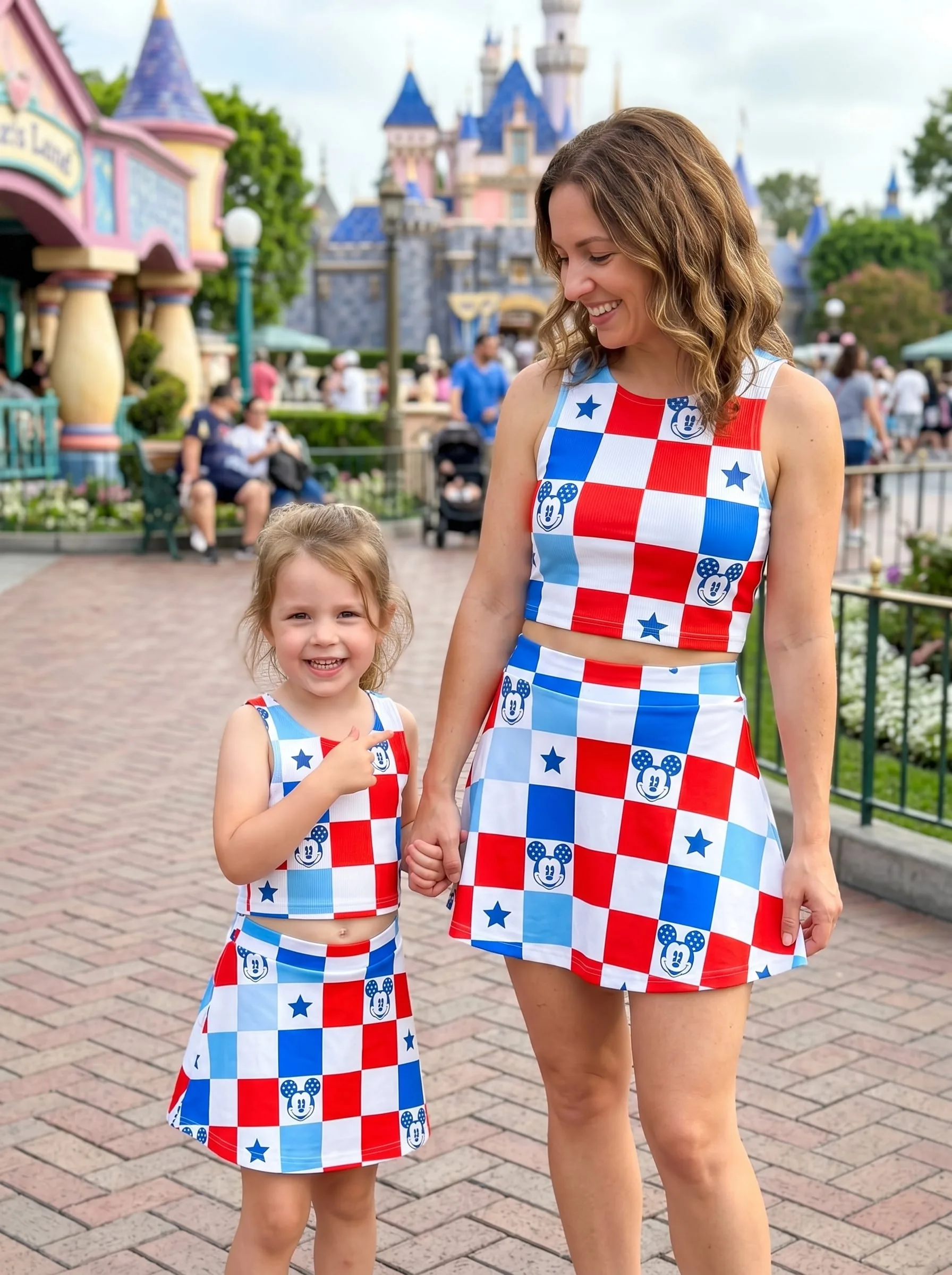 Classic Mickey Matching Dress Set, Mom And Me Outfit, Disney Park Vacation Clothes - Image 4