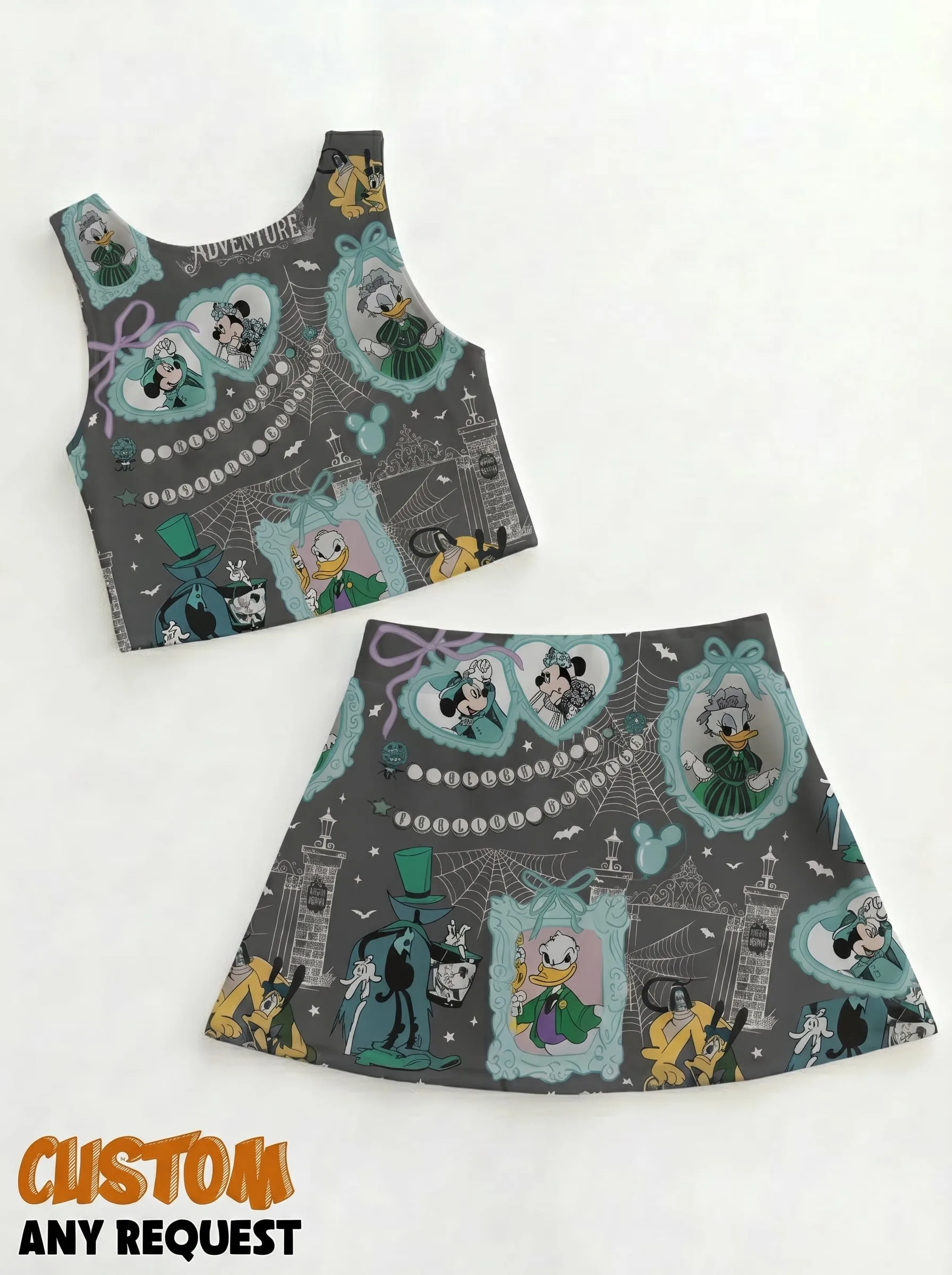 Haunted Mansion Matching Dress Set, Mom And Me Outfit, Disney Park Vacation Clothes
