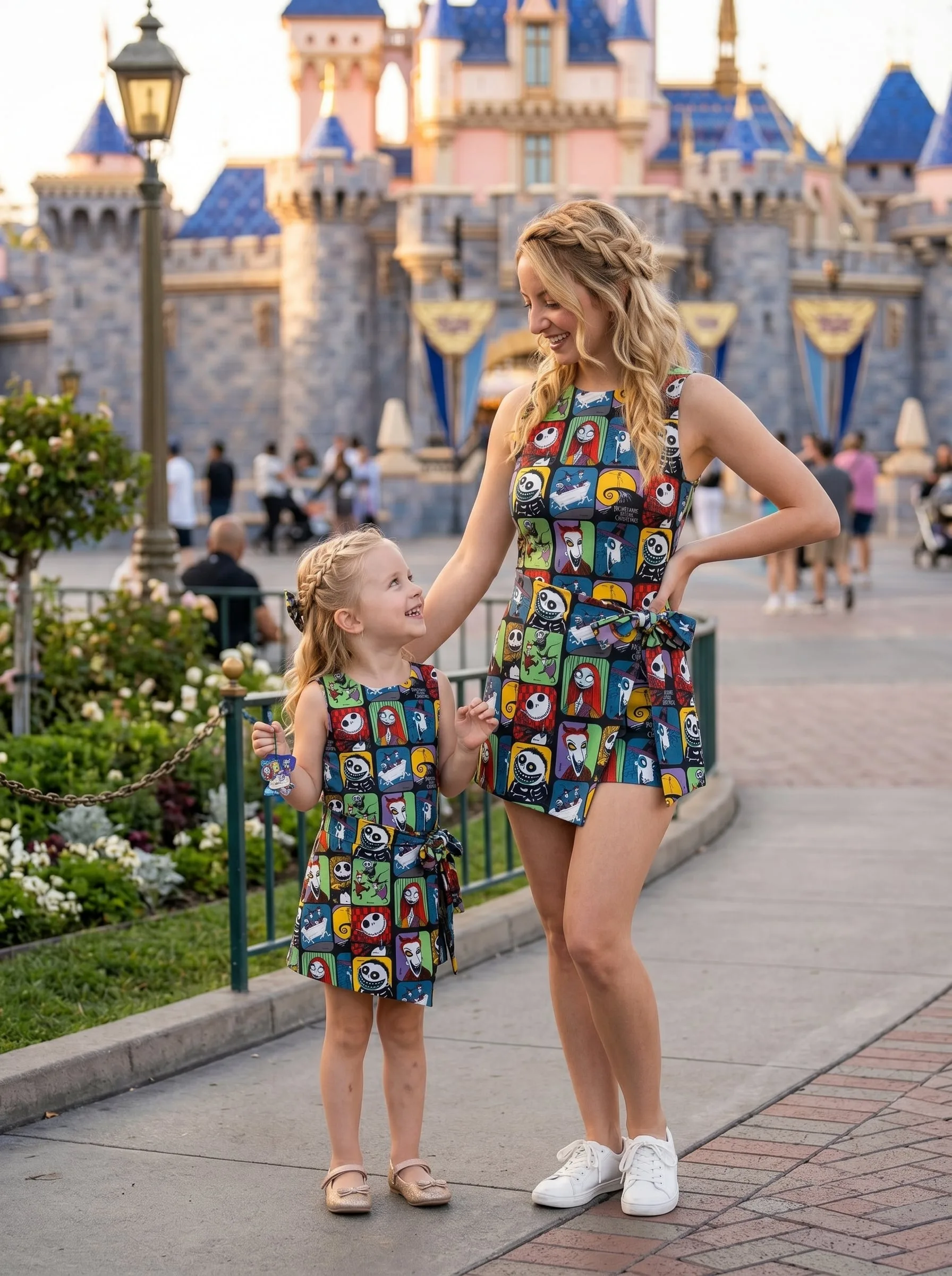 Nightmare Before Christmas Tennis Dress Skirt, Disney Halloween Park Vacation Outfit, Jack Skellington Skort Dress - Image 4