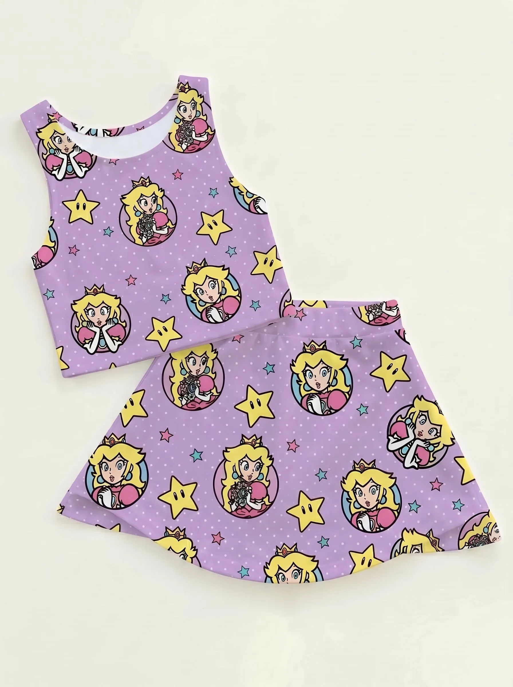 Princess Peach Matching Dress Set, Mom And Me Outfit, Super Mario Family Vacation Clothes