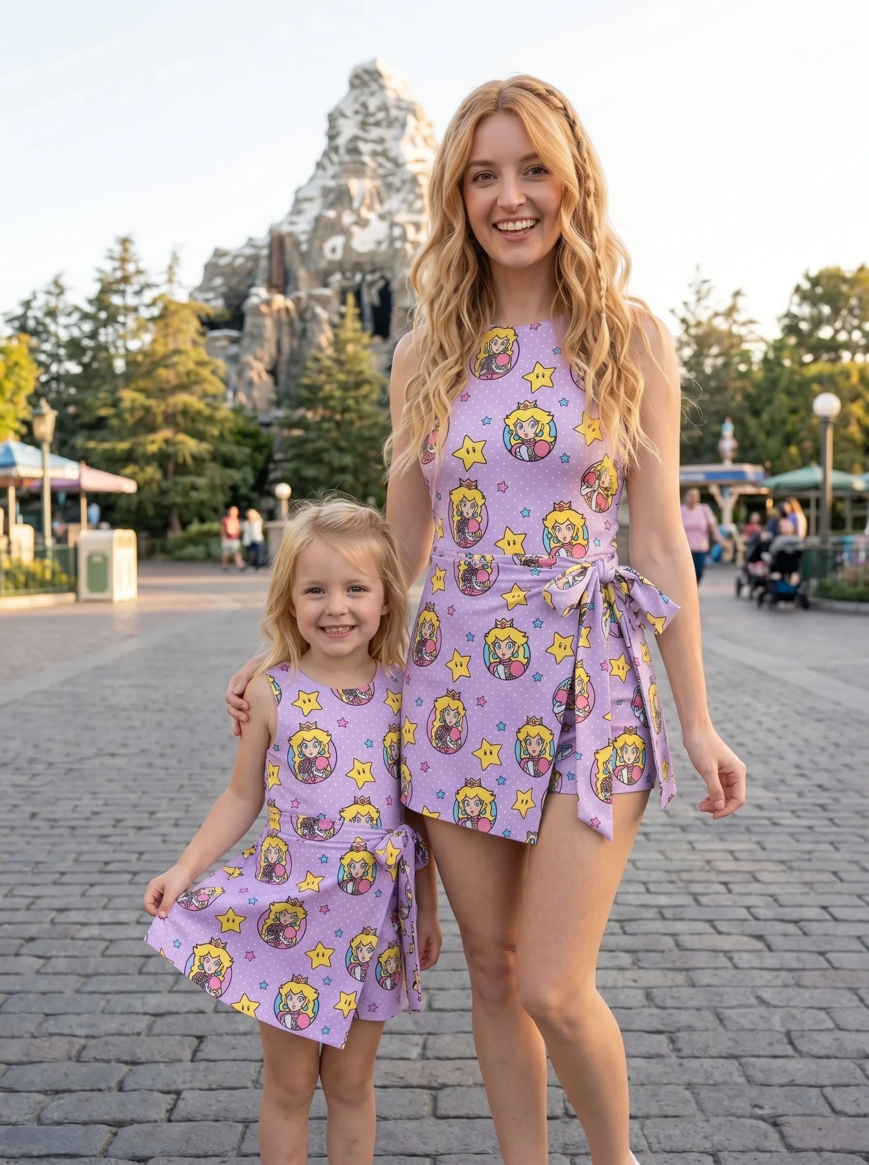 Princess Peach Tennis Dress Skirt, Super Mario Park Vacation Outfit, Princess Peach Skort Dress - Image 4