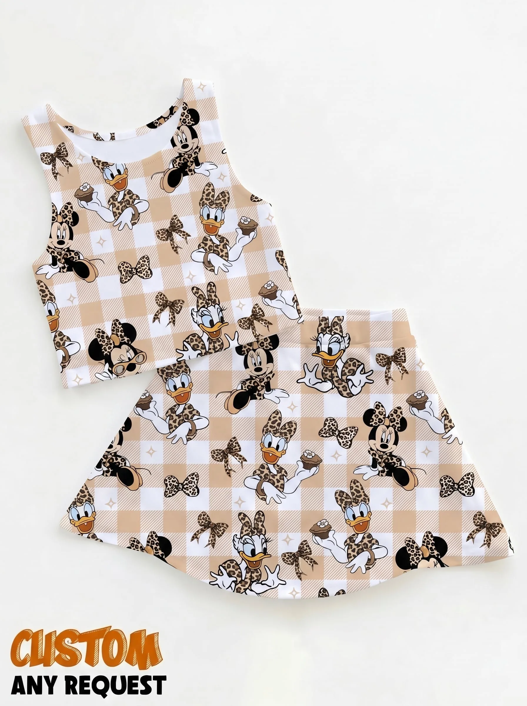 Leopard Minnie Matching Dress Set, Mom And Me Outfit, Disney Park Vacation Clothes