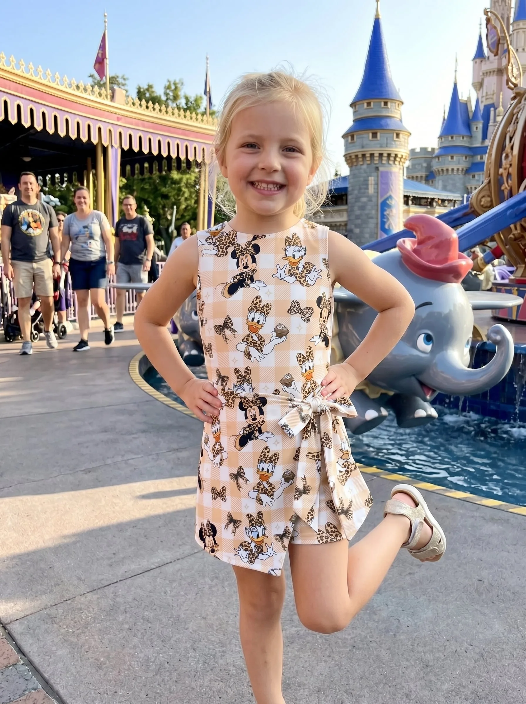 Leopard Minnie Tennis Dress Skirt, Disney Park Vacation Outfit, Minnie Daisy Skort Dress - Image 2