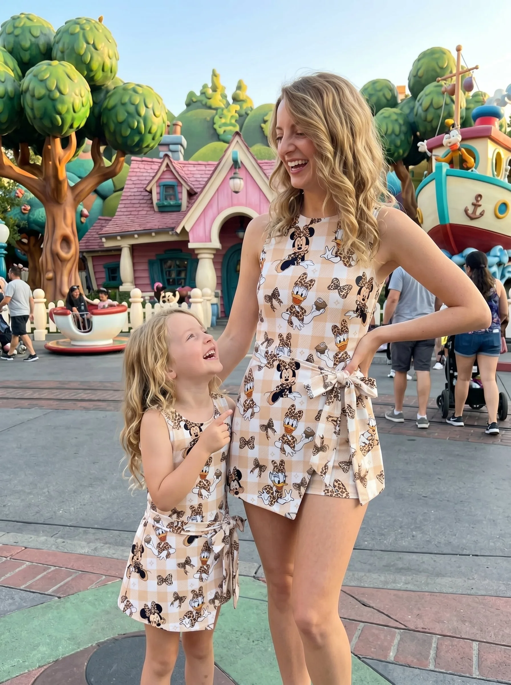 Leopard Minnie Tennis Dress Skirt, Disney Park Vacation Outfit, Minnie Daisy Skort Dress