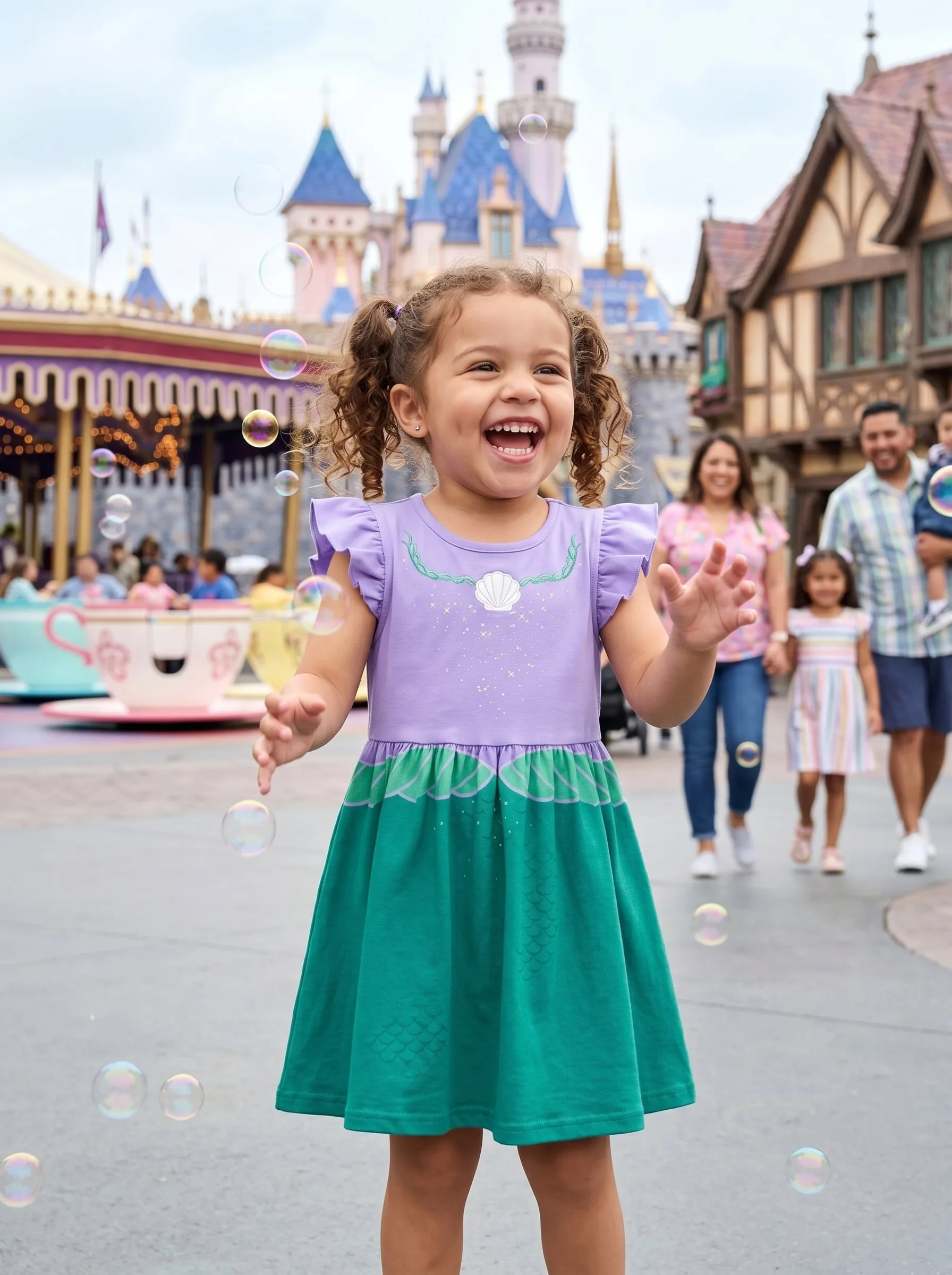 Ariel Twirl Dress, Disney Parks Outfit for Girls, Princess Ariel Dress - Image 3