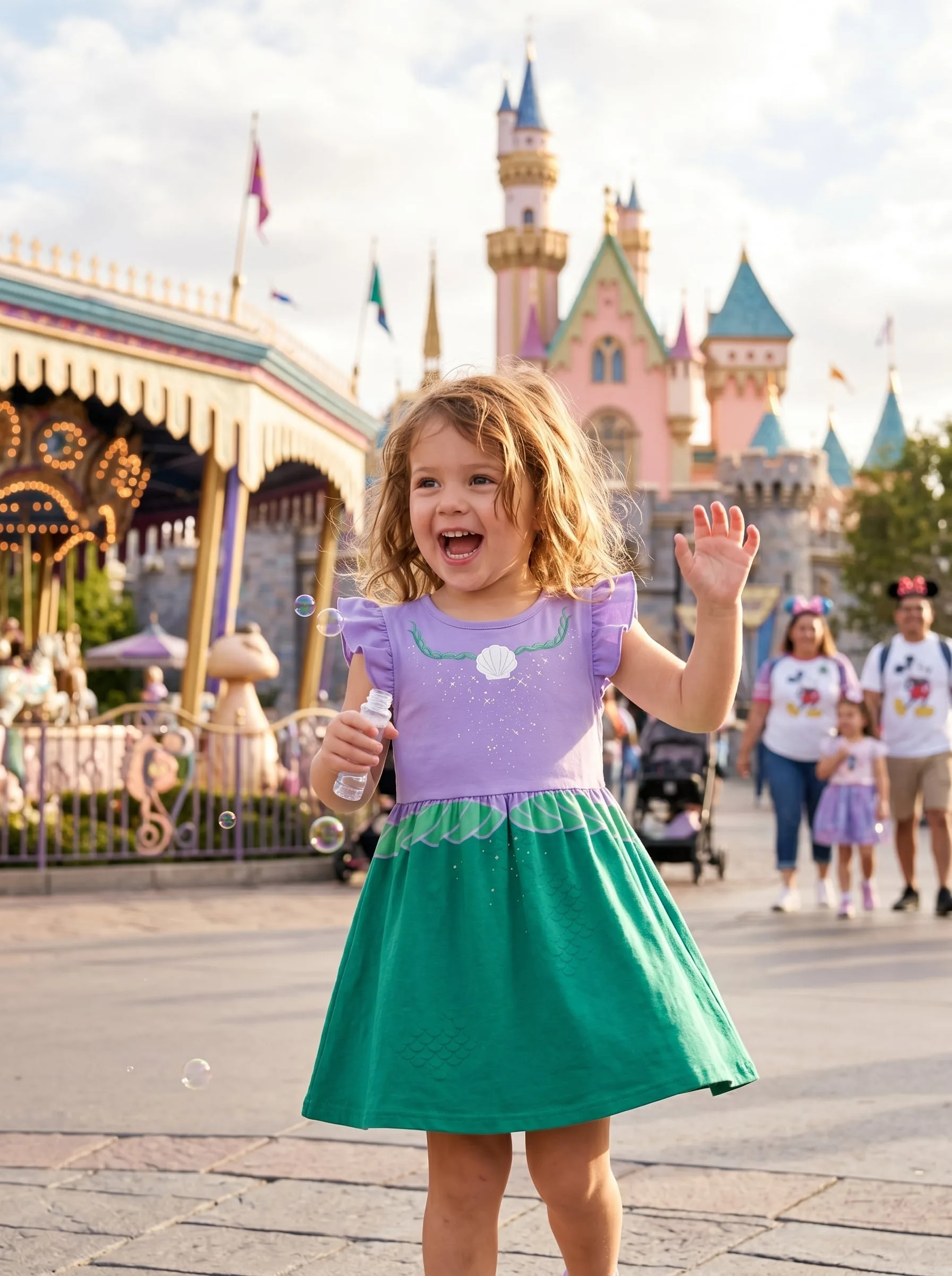 Ariel Twirl Dress, Disney Parks Outfit for Girls, Princess Ariel Dress - Image 2