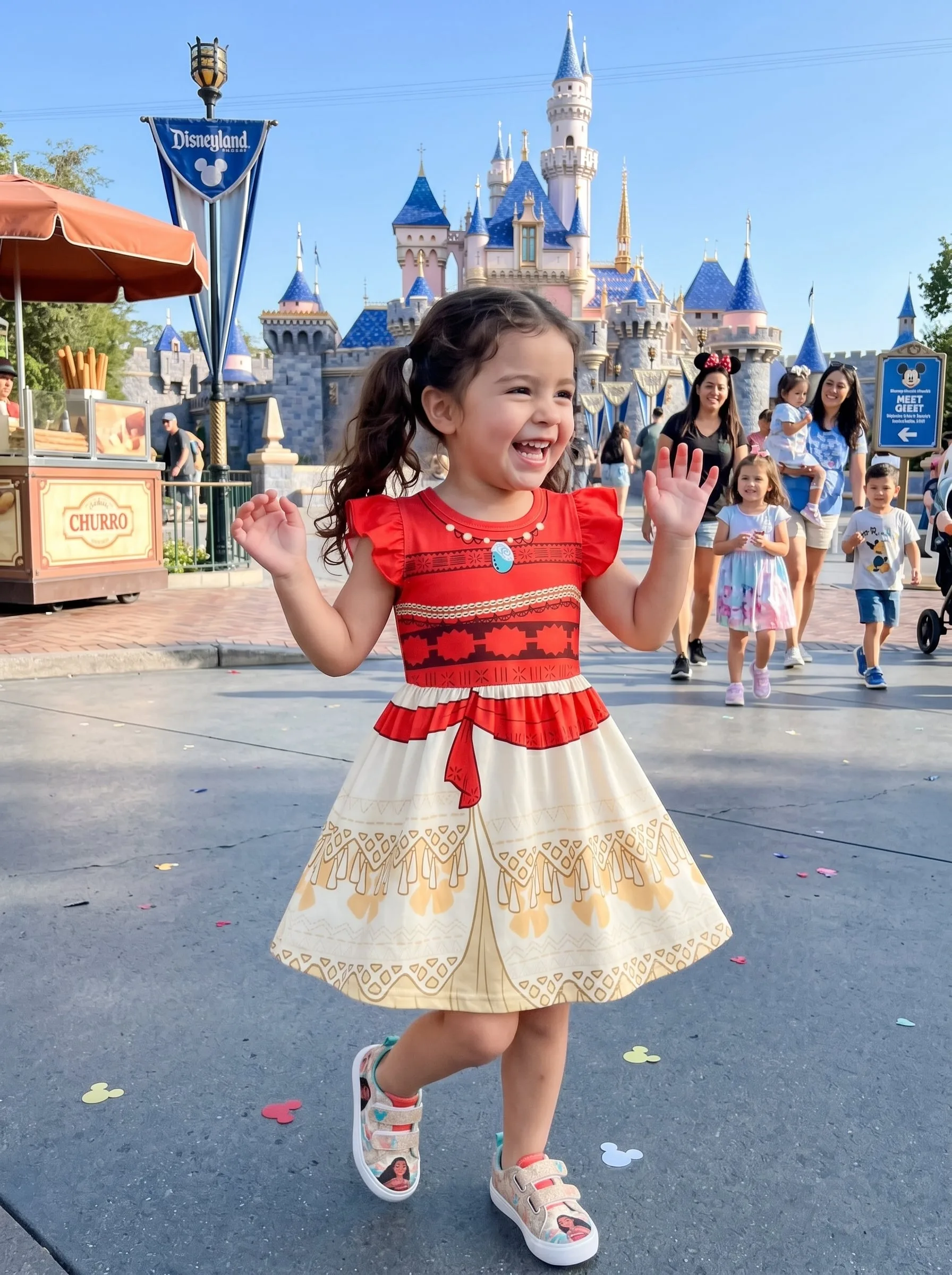 Moana Twirl Dress, Disney Parks Outfit for Girls, Princess Moana Dress - Image 2