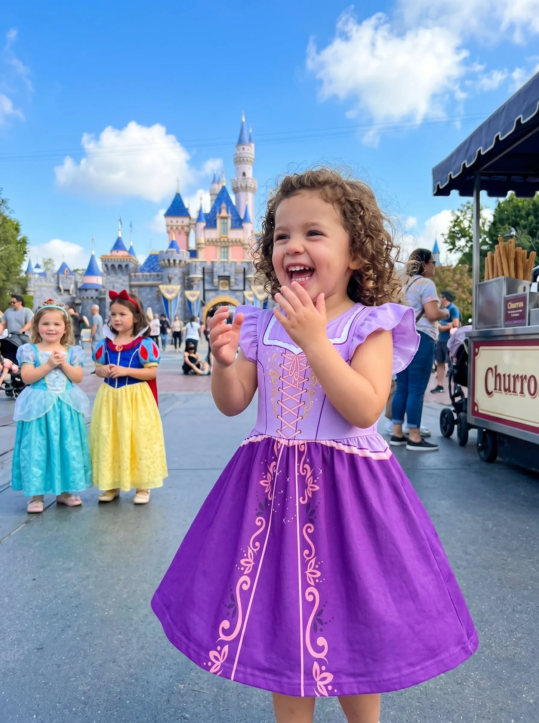 Rapunzel Twirl Dress, Disney Parks Outfit for Girls, Princess Rapunzel Dress - Image 2