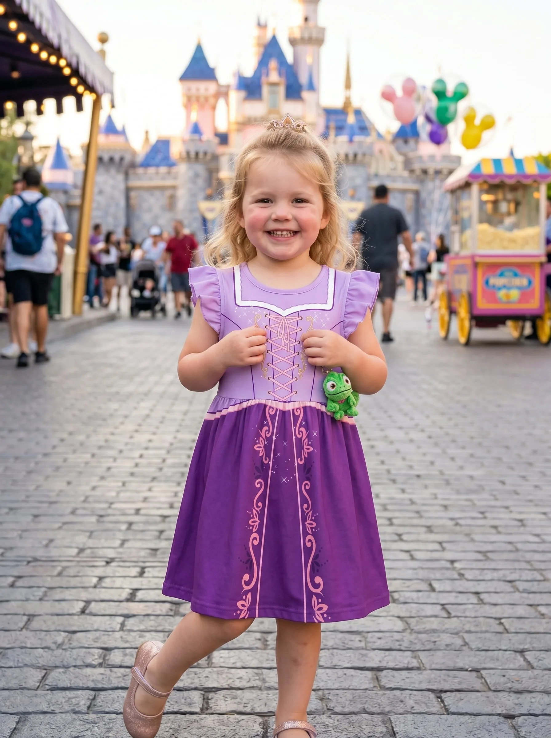 Rapunzel Twirl Dress, Disney Parks Outfit for Girls, Princess Rapunzel Dress