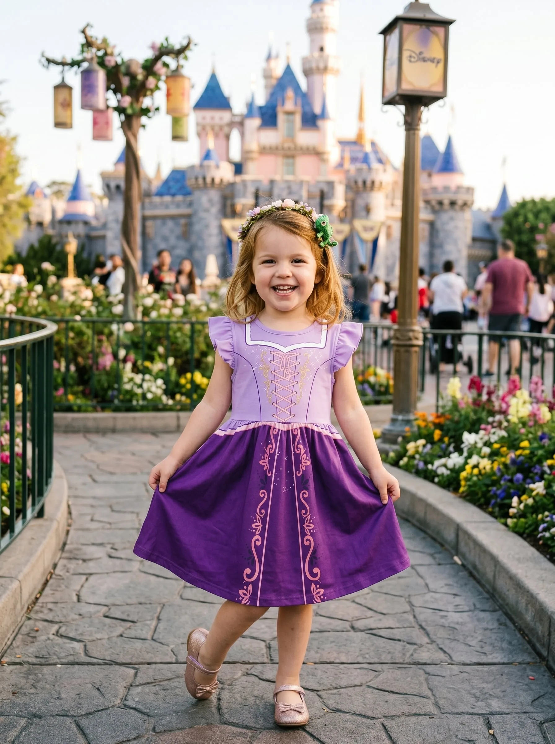 Rapunzel Twirl Dress, Disney Parks Outfit for Girls, Princess Rapunzel Dress - Image 4