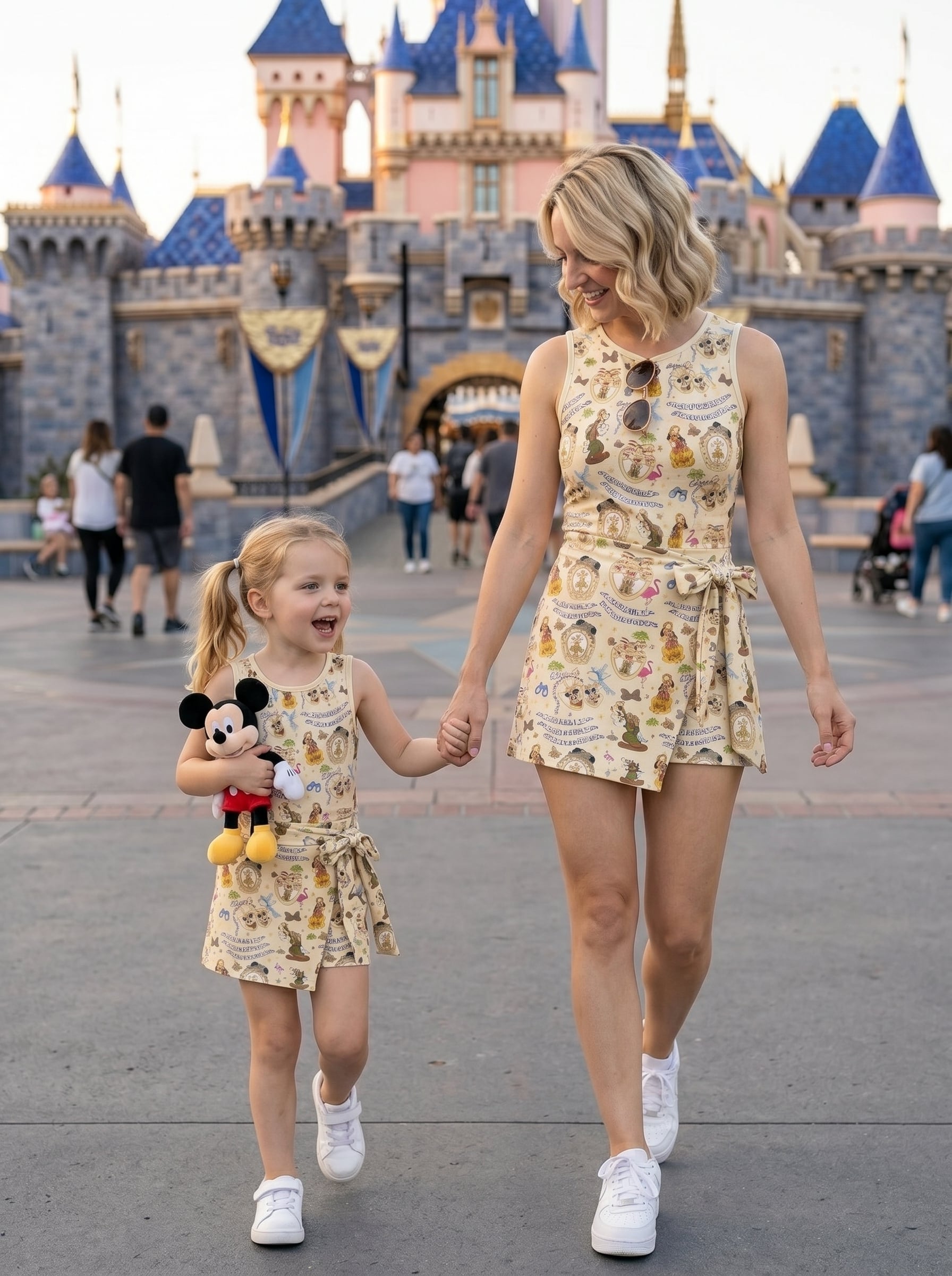 Beauty And The Beast Tennis Dress Skirt, Disney Park Vacation Outfit, Beauty And The Beast Skort Dress - Image 4
