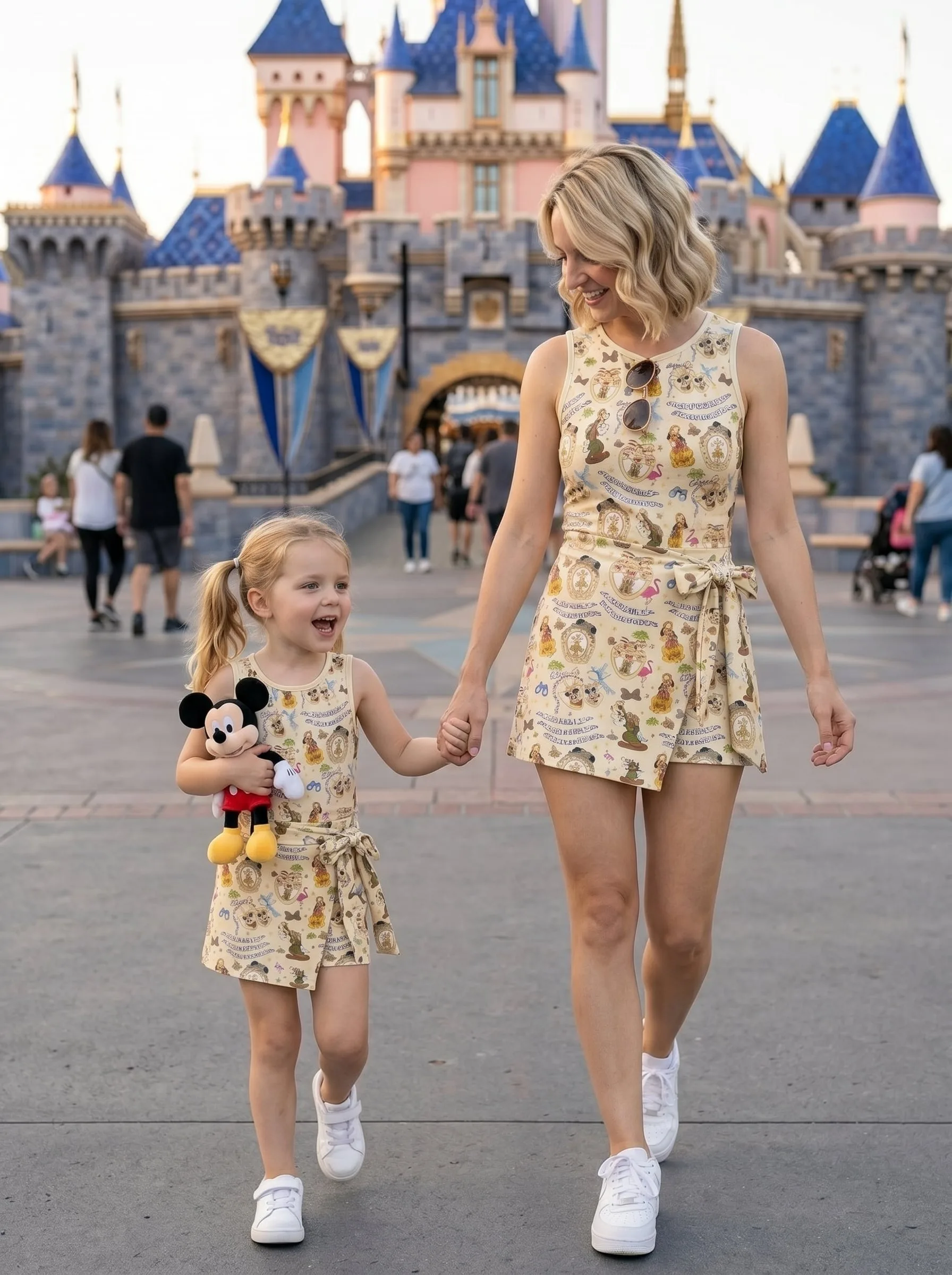 Beauty And The Beast Tennis Dress Skirt, Disney Park Vacation Outfit, Beauty And The Beast Skort Dress - Image 4