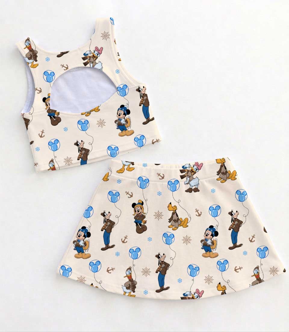 Disney Donald Duck and Friends Matching Mom and Me Dress Set, Nautical Theme Family Vacation Outfit - Image 2