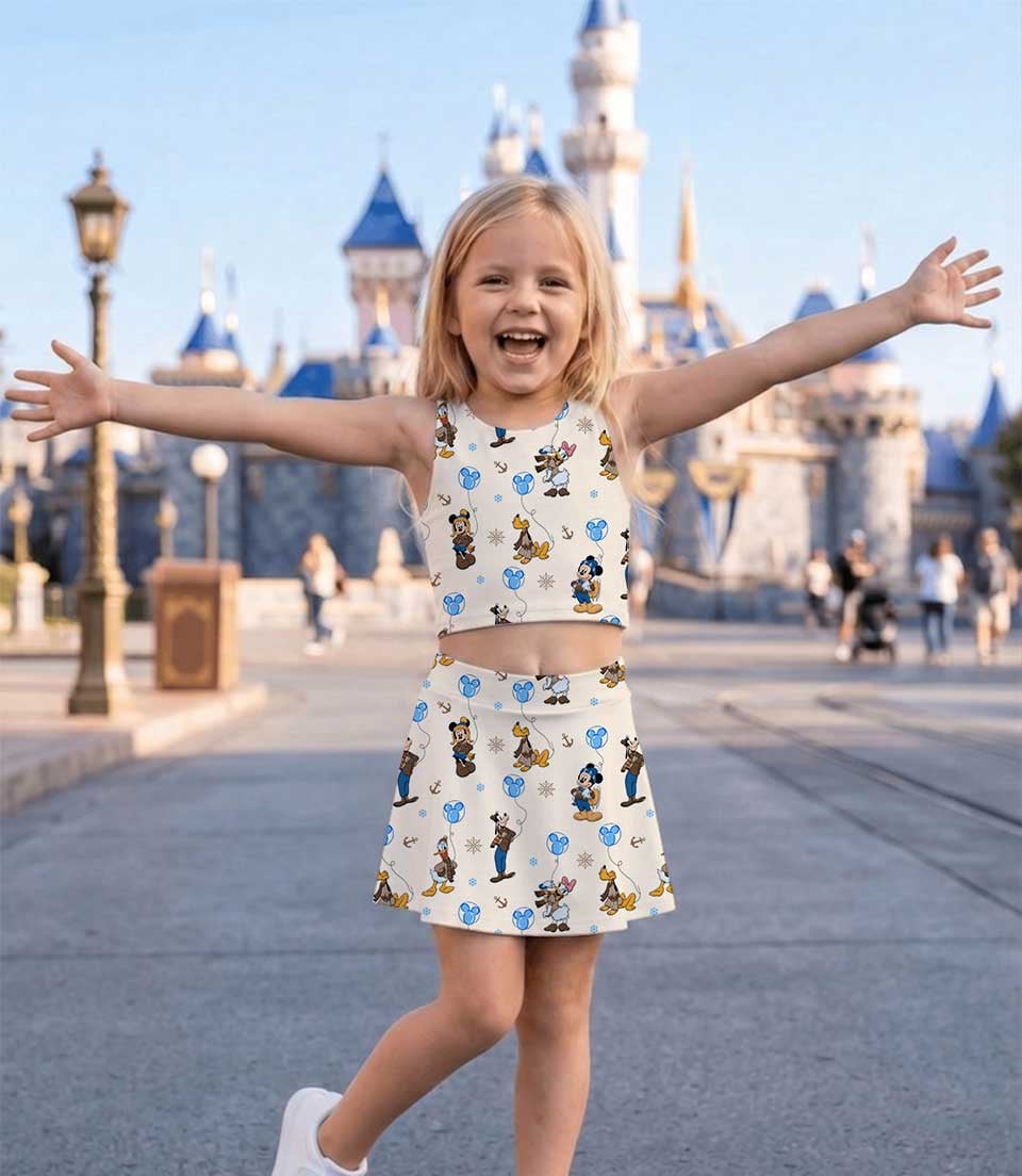 Disney Donald Duck and Friends Matching Mom and Me Dress Set, Nautical Theme Family Vacation Outfit - Image 5