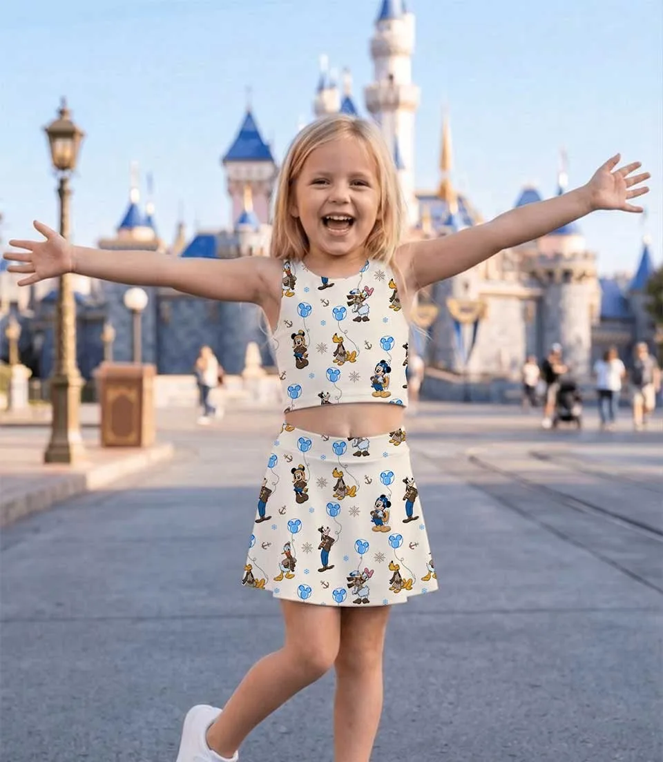 Disney Donald Duck and Friends Matching Mom and Me Dress Set, Nautical Theme Family Vacation Outfit - Image 5