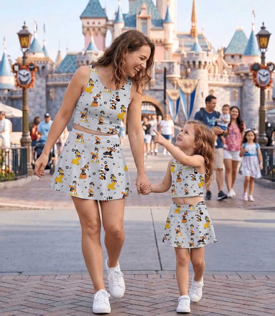 Disney Pluto Halloween Matching Mom and Me Dress Set, Spooky Theme Park Family Vacation Outfit - Image 4