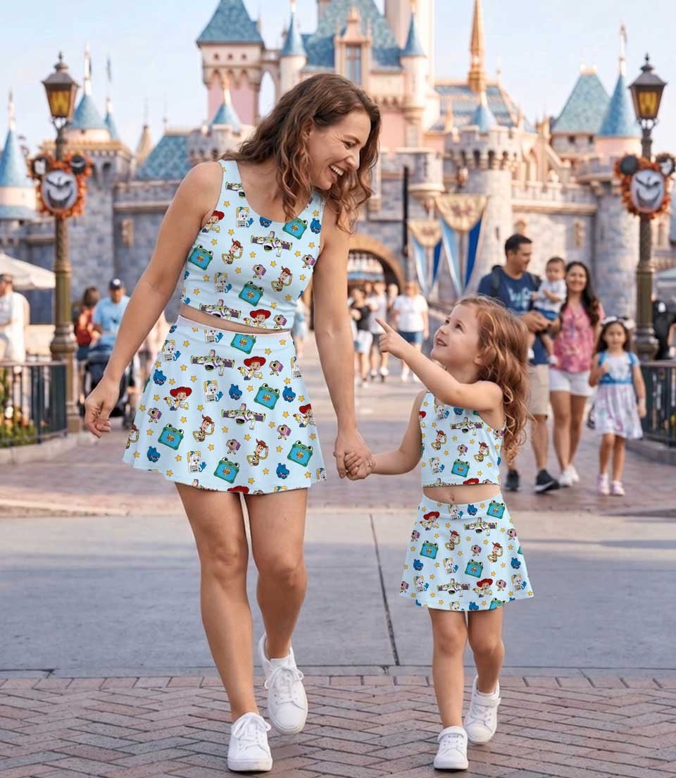 Disney Pixar Toy Story Buzz, Jessie & Aliens Matching Mom and Me Dress Set, Family Theme Park Vacation Outfit - Image 4
