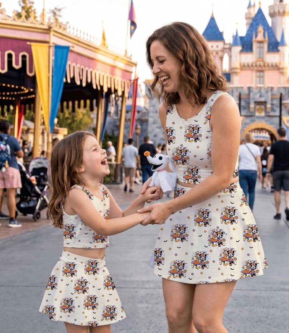 Disney Mickey & Friends Halloween Matching Mom and Me Dress Set, Spooky Fall Theme Park Family Vacation Outfit - Image 3