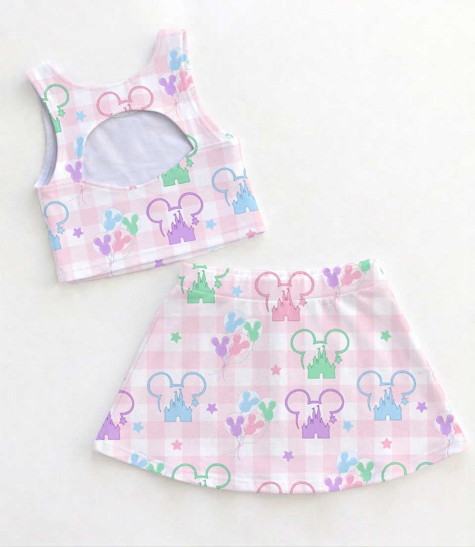 Pastel Mickey Silhouette Matching Mom and Me Dress Set, Disney Family Vacation Theme Park Outfit - Image 2