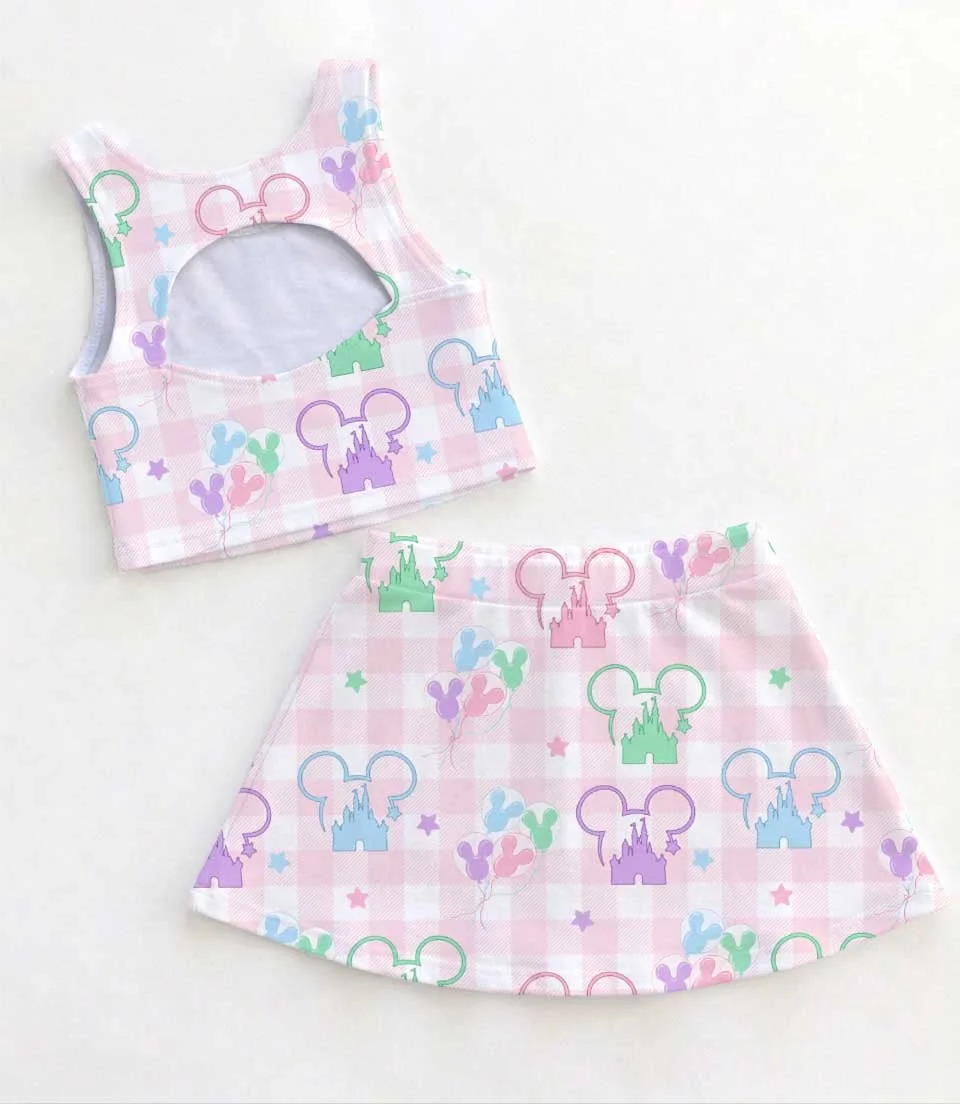 Pastel Mickey Silhouette Matching Mom and Me Dress Set, Disney Family Vacation Theme Park Outfit - Image 2