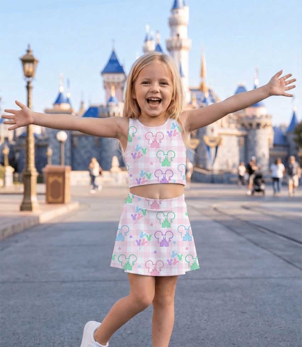 Pastel Mickey Silhouette Matching Mom and Me Dress Set, Disney Family Vacation Theme Park Outfit - Image 4