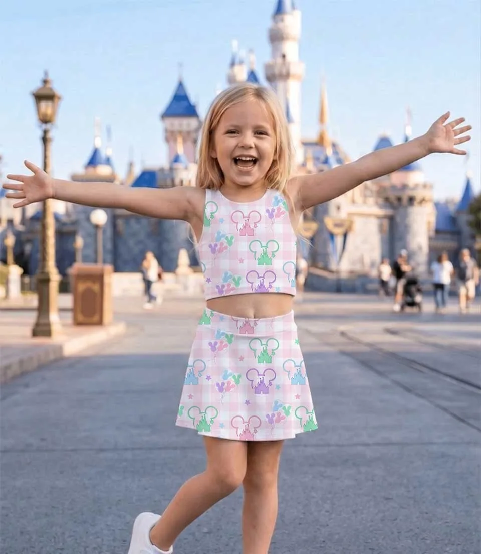 Pastel Mickey Silhouette Matching Mom and Me Dress Set, Disney Family Vacation Theme Park Outfit - Image 4