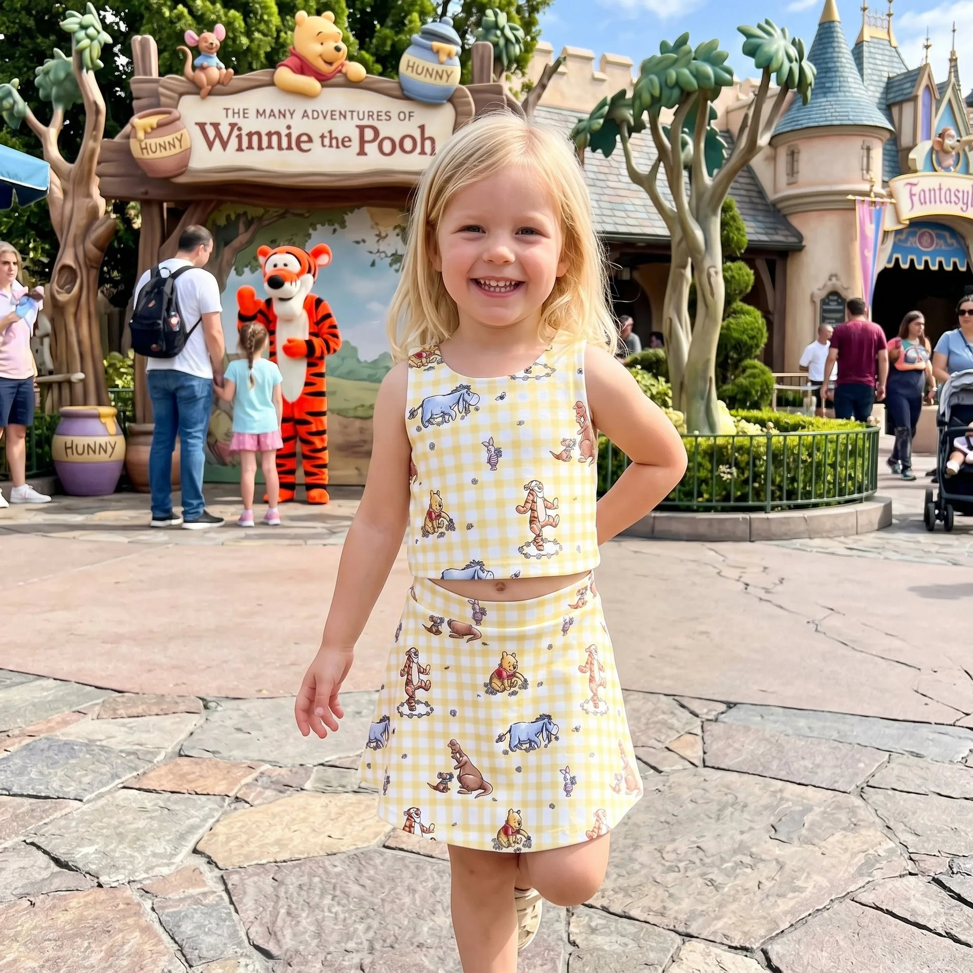 Winnie The Pooh Matching Dress Set, Mom And Me Outfit, Disney Park Vacation Clothes - Image 2